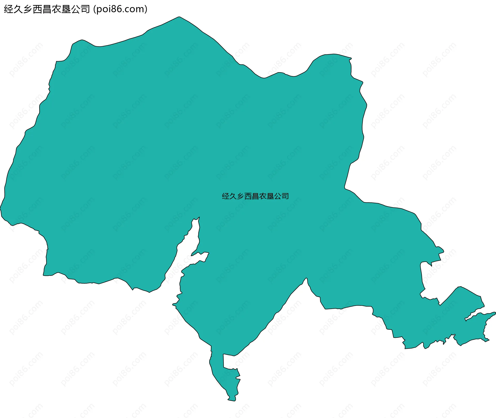 经久乡西昌农垦公司边界地图