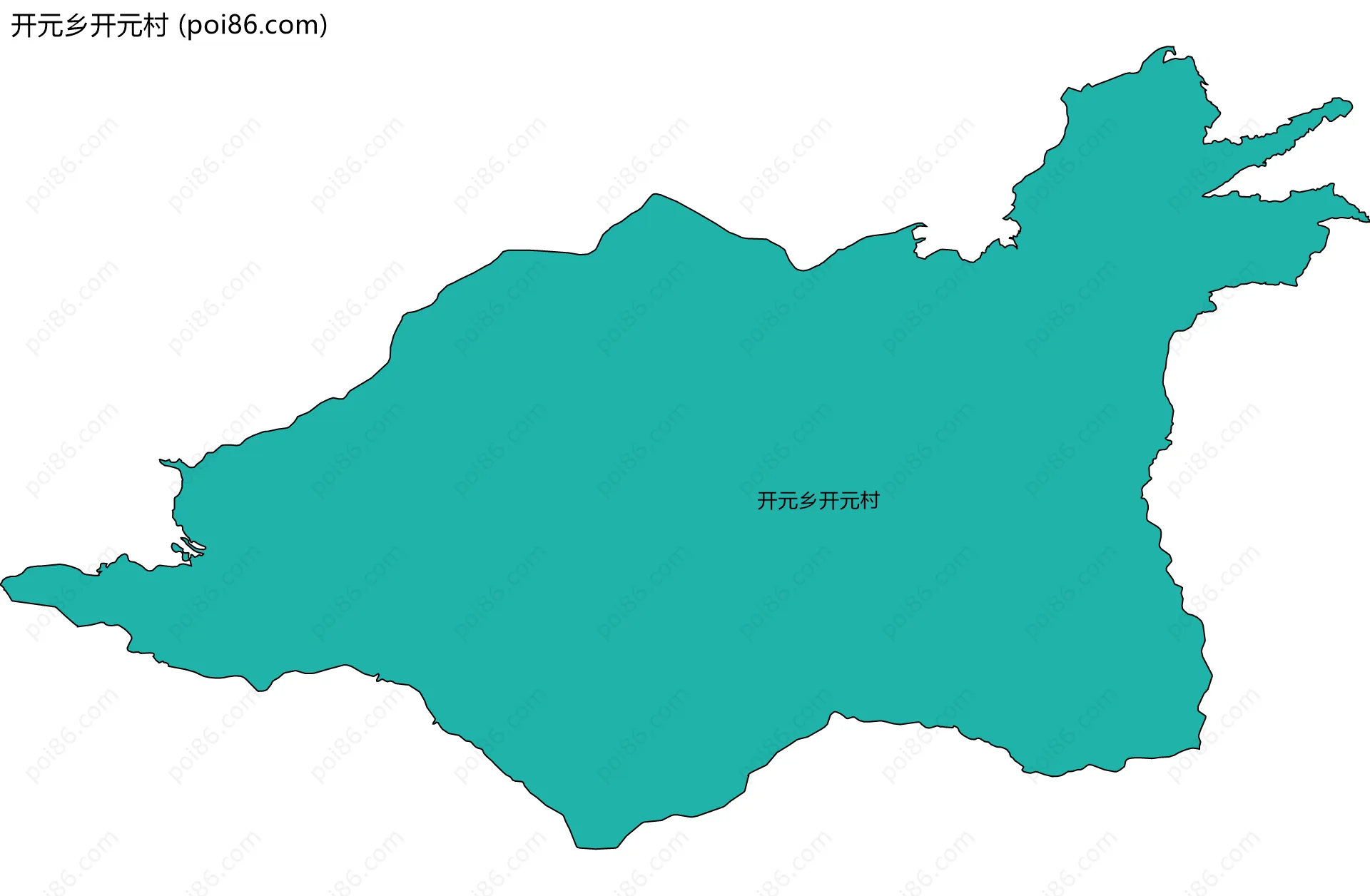 开元乡开元村边界地图