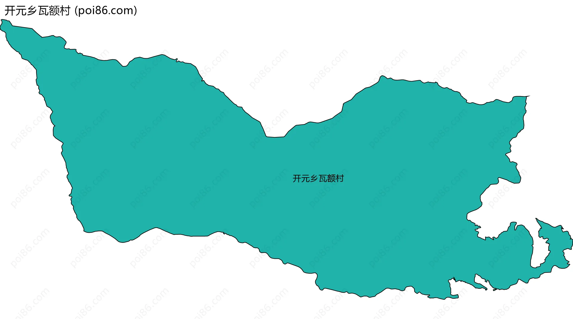 开元乡瓦额村边界地图