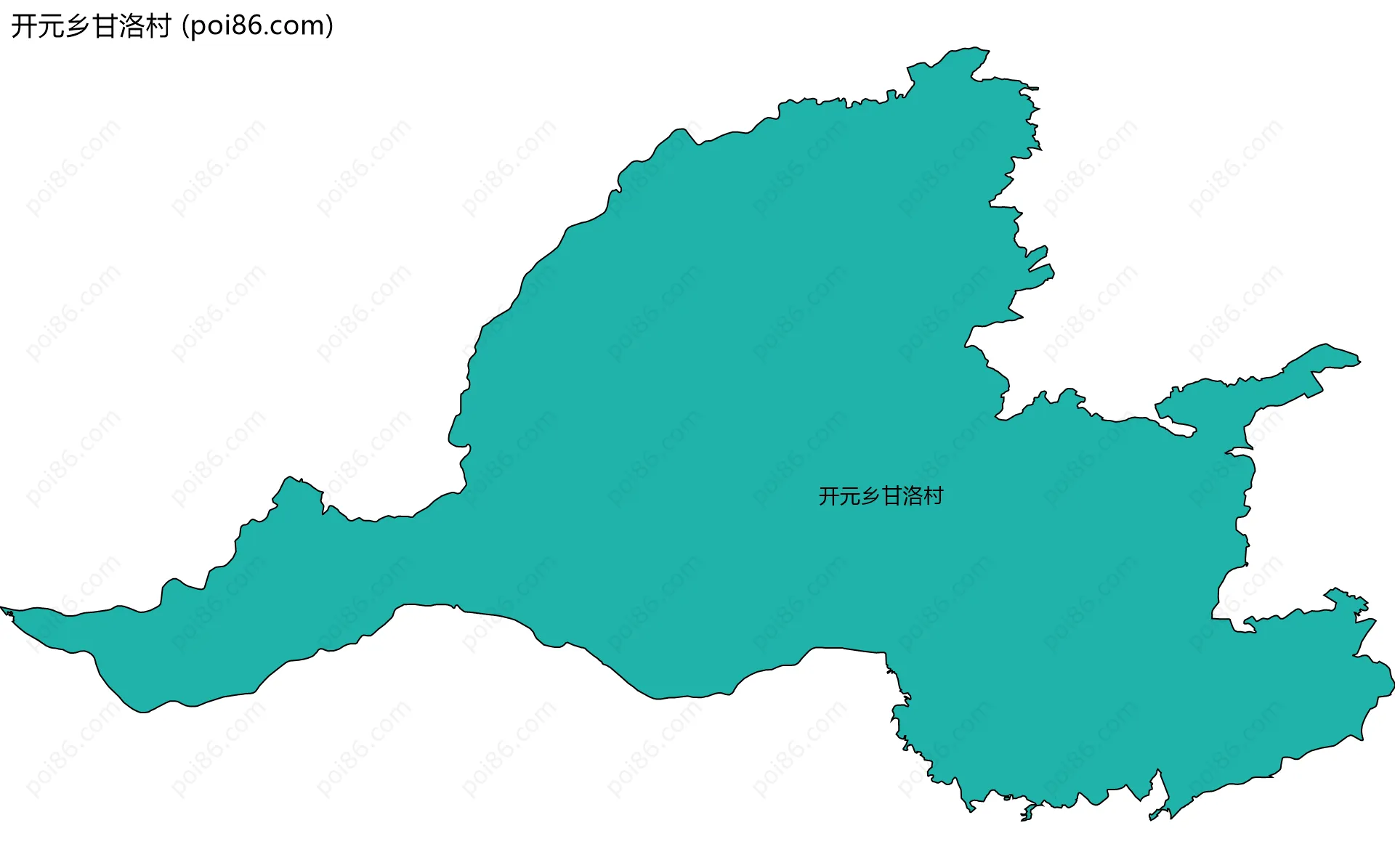 开元乡甘洛村边界地图