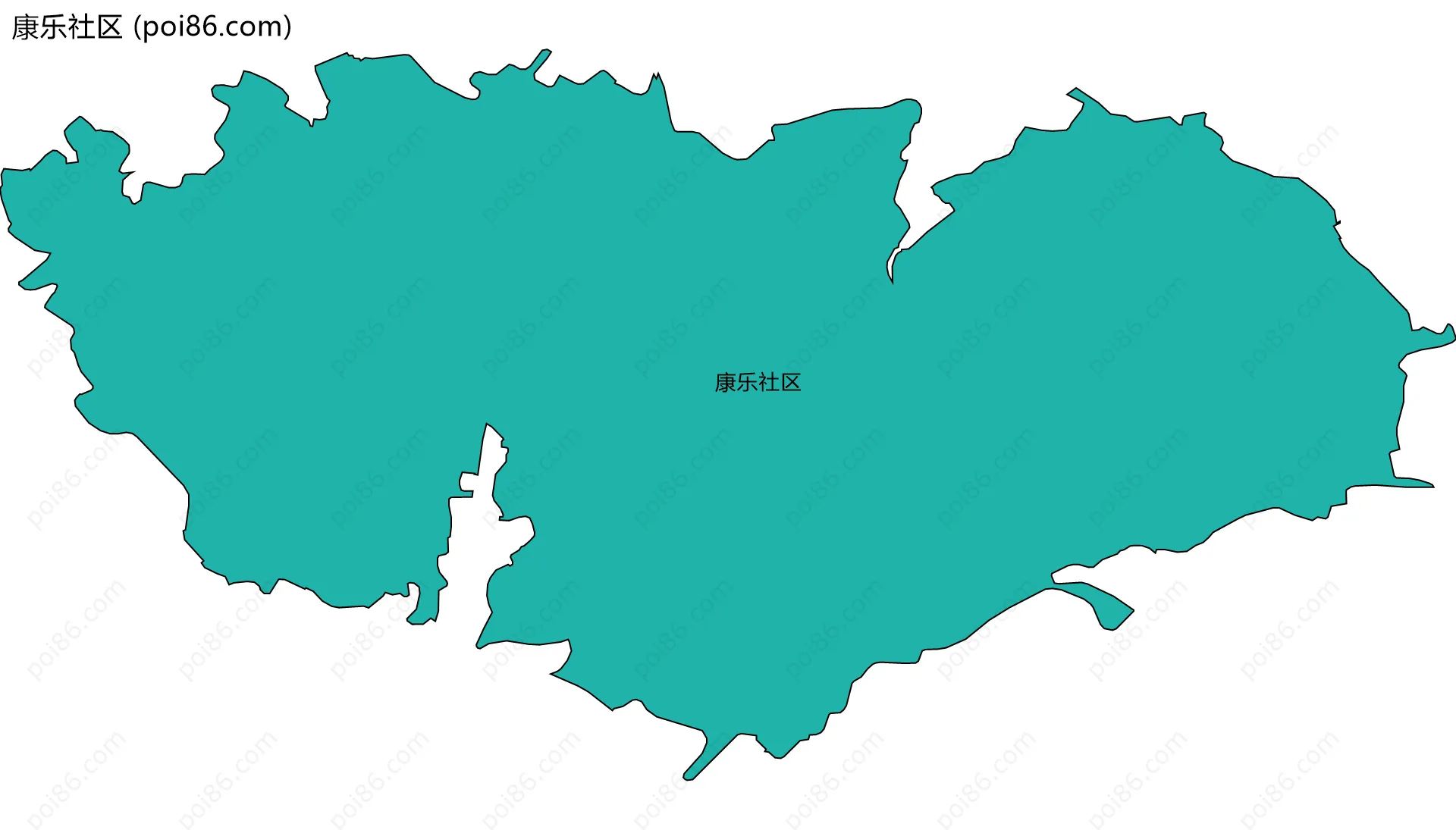 康乐社区边界地图