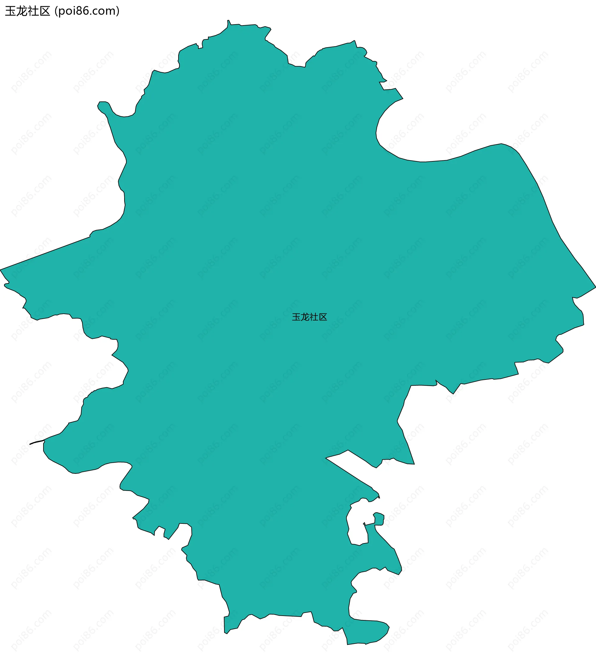 玉龙社区边界地图