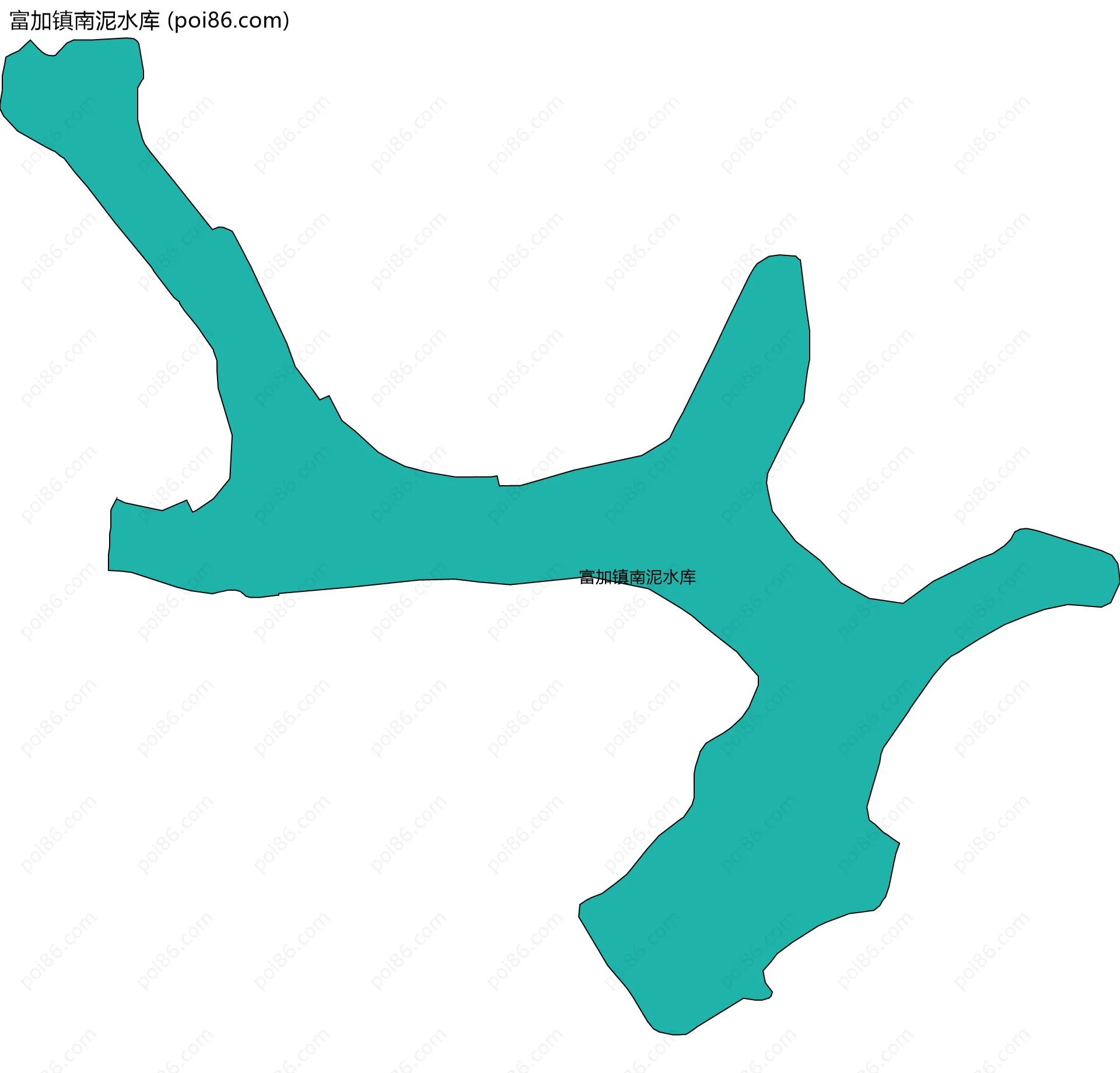 富加镇南泥水库边界地图