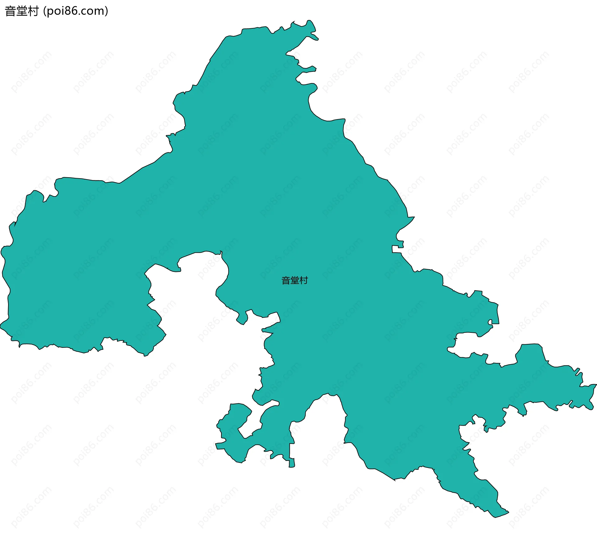 音堂村边界地图