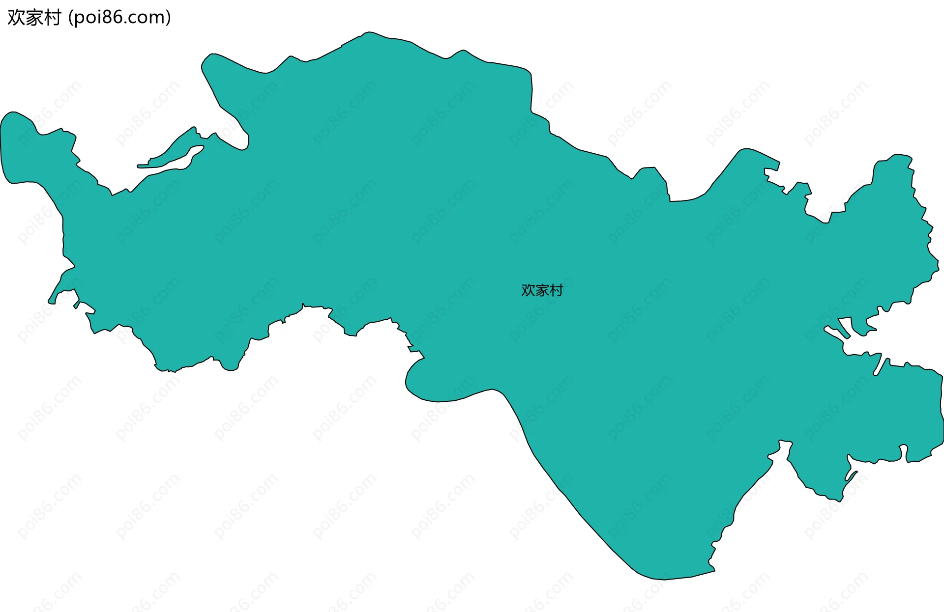 欢家村边界地图