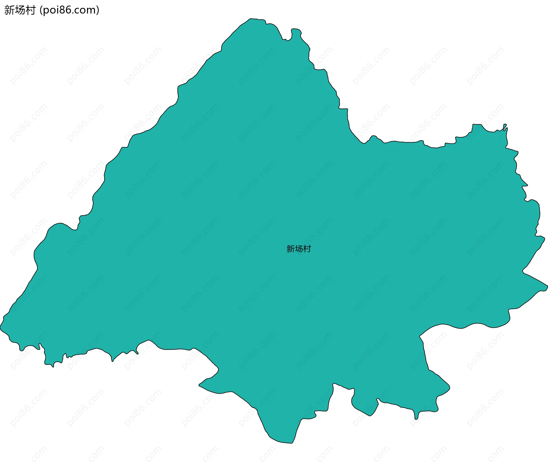 新场村边界地图