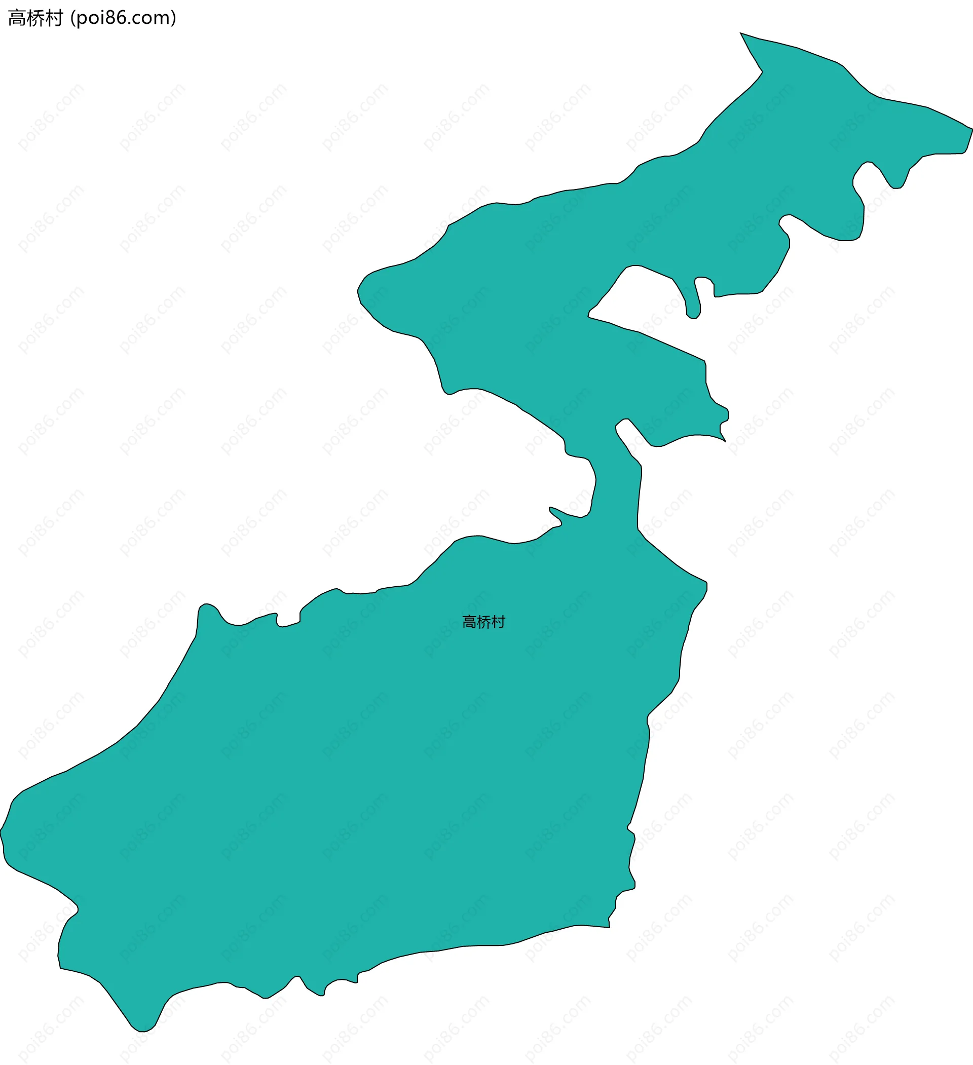 高桥村边界地图