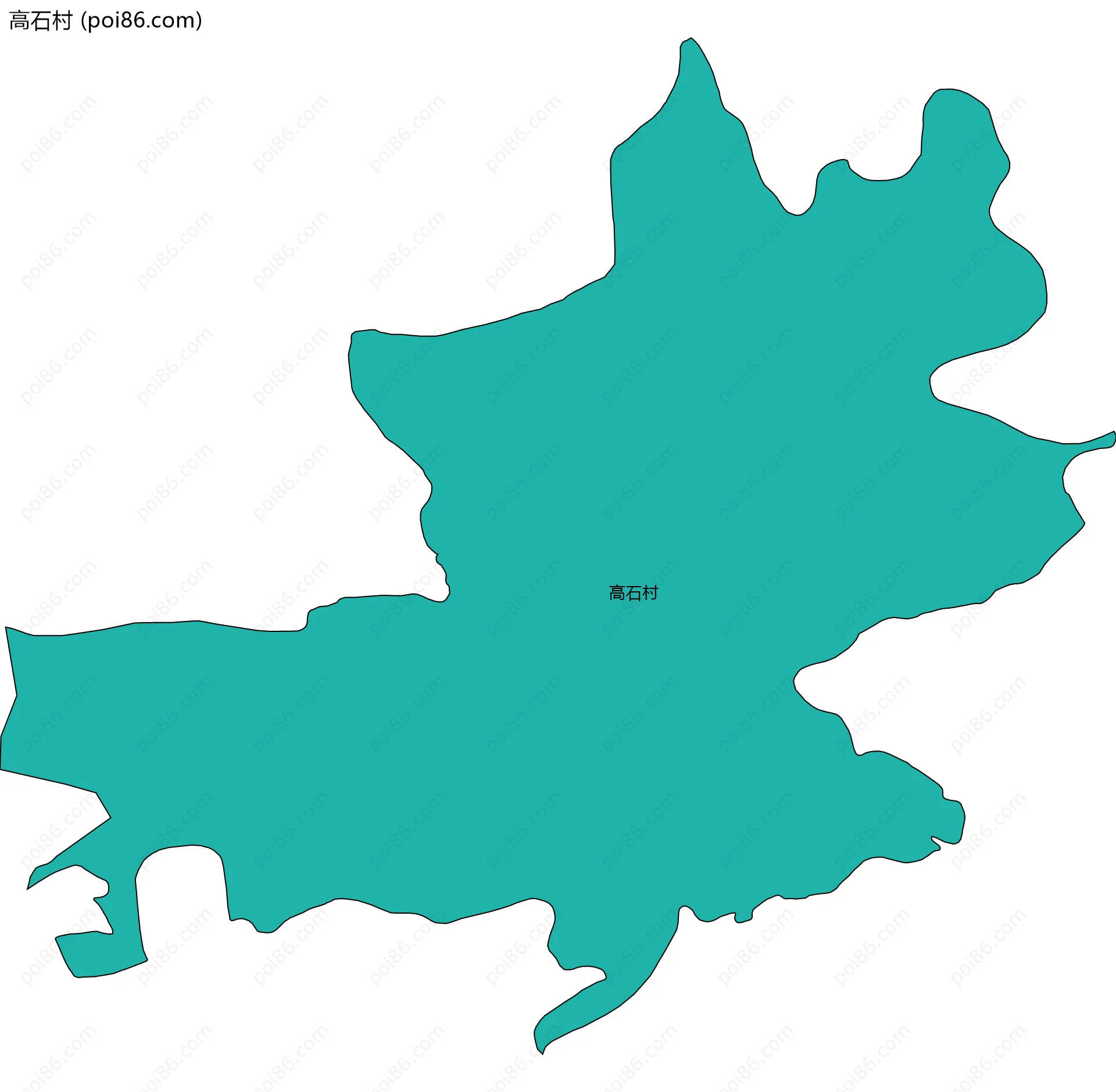 高石村边界地图