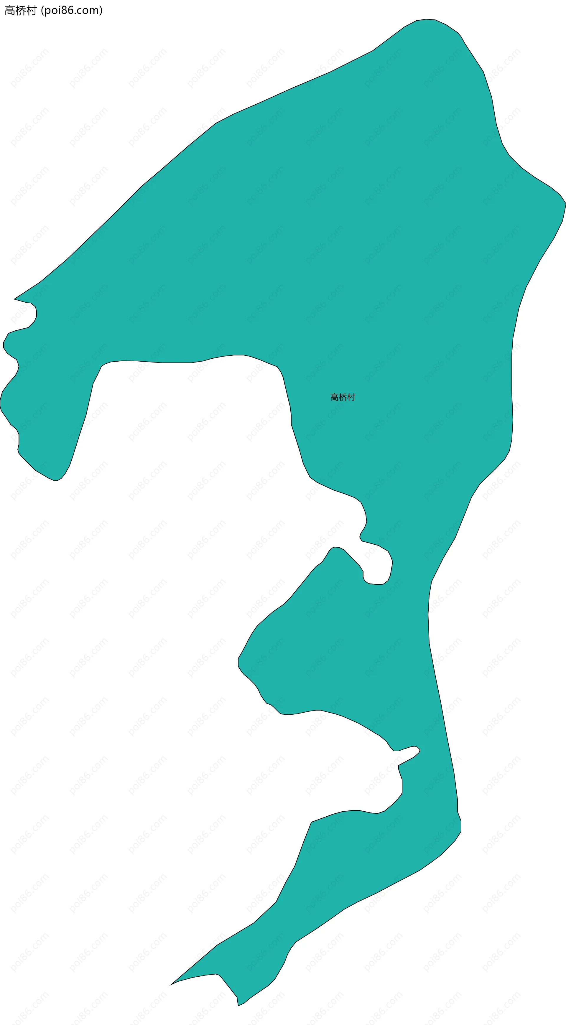 高桥村边界地图