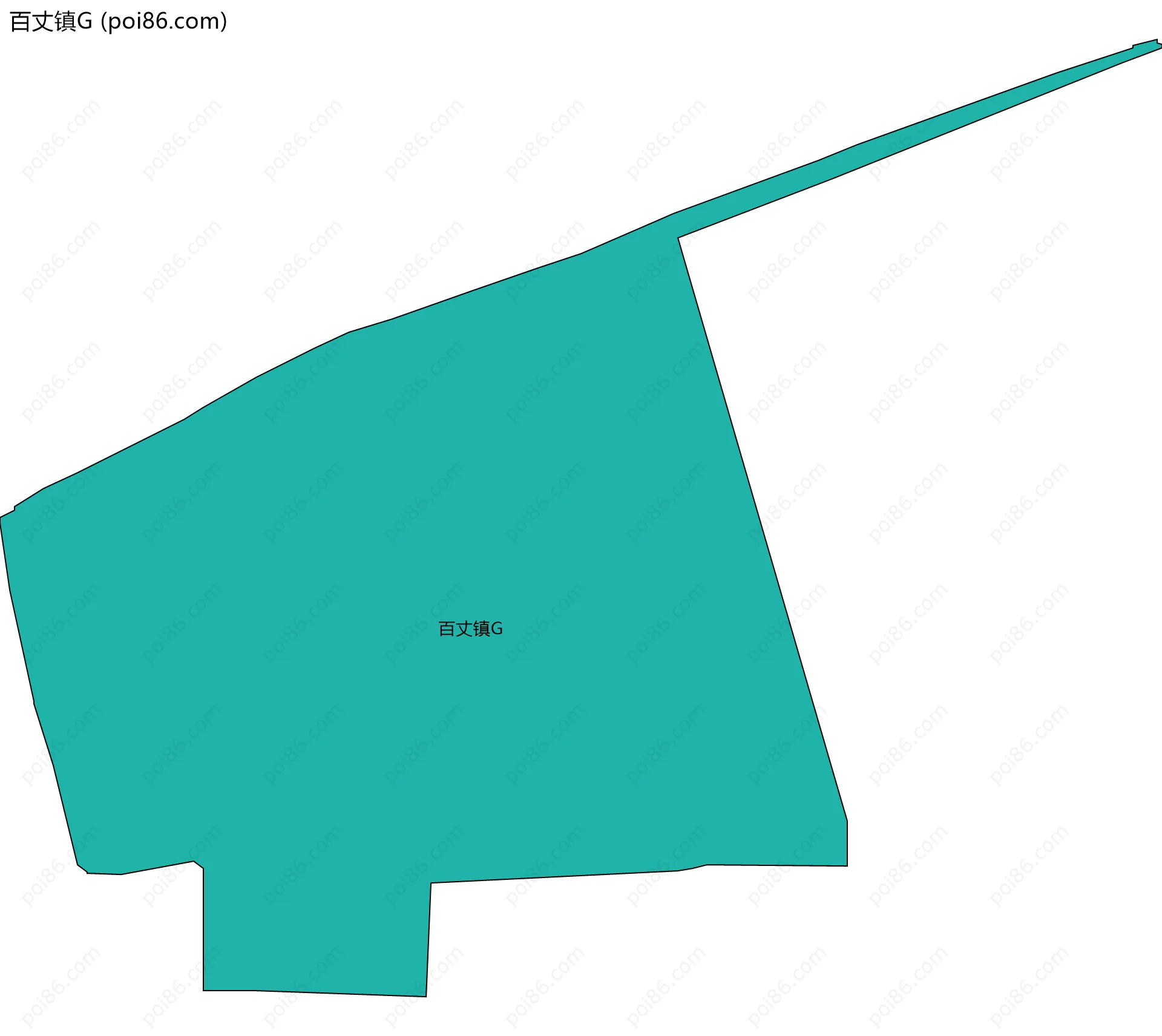 百丈镇G边界地图