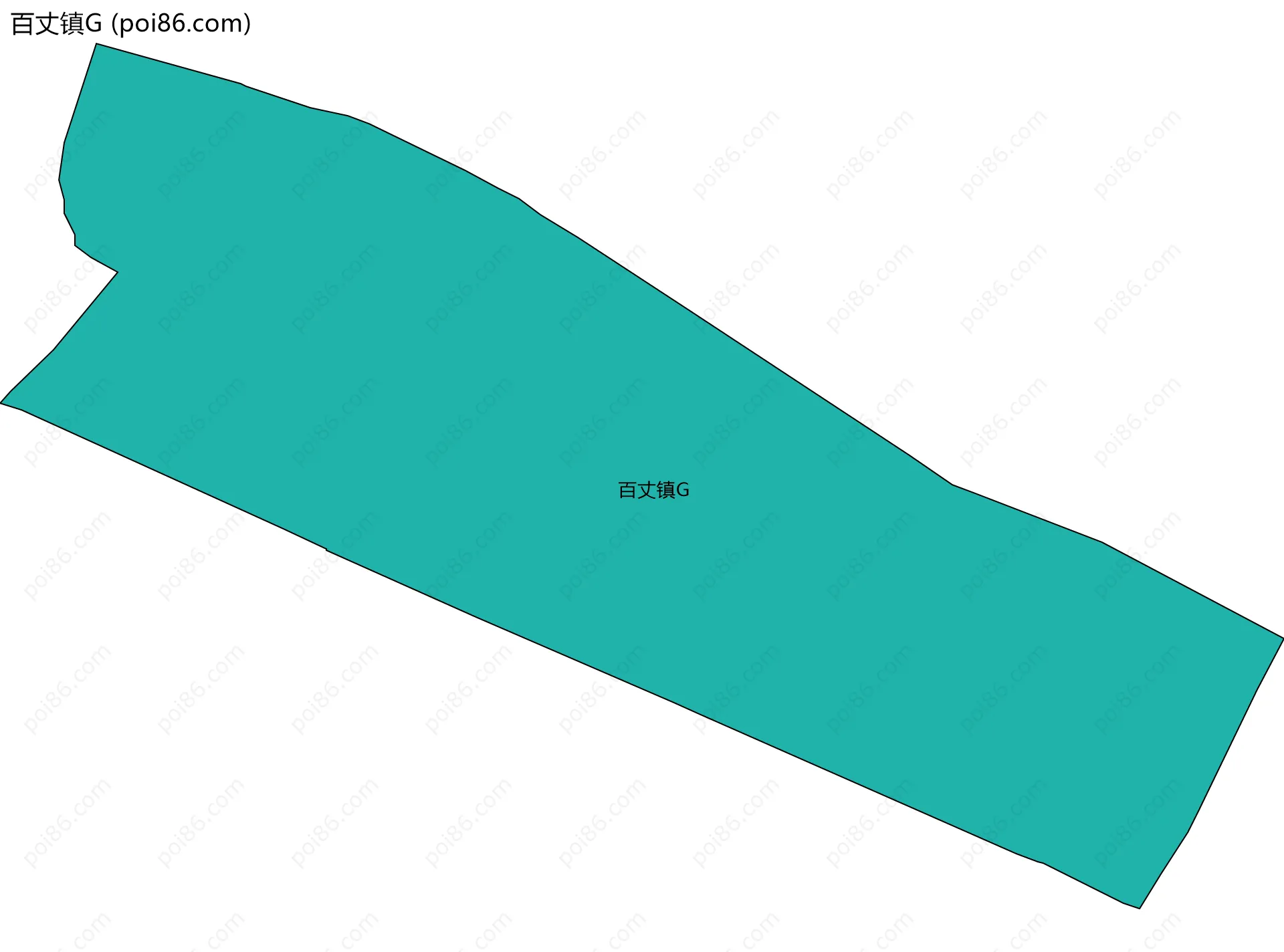 百丈镇G边界地图