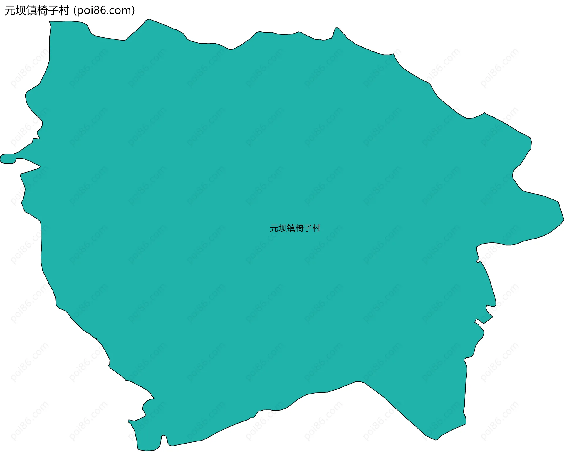 元坝镇椅子村边界地图