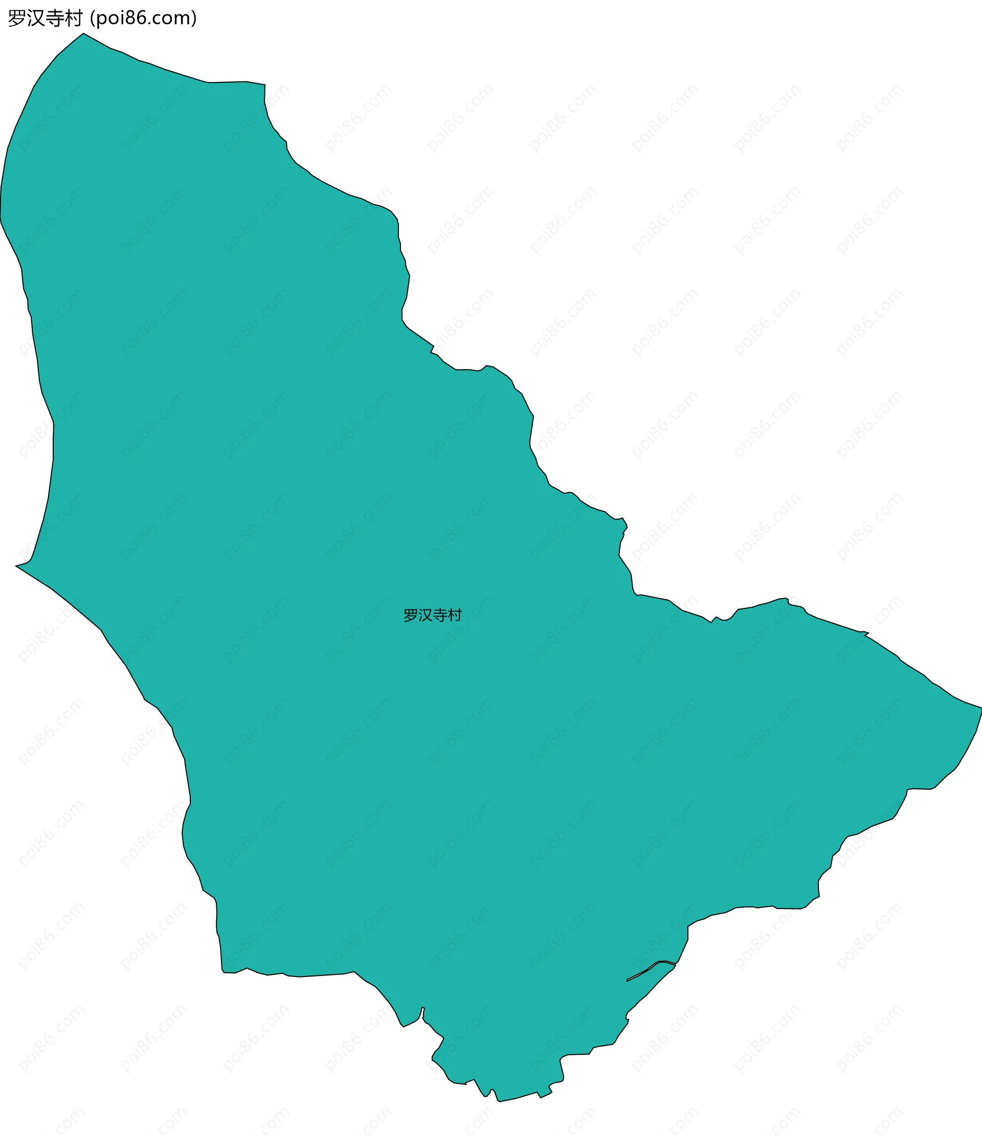 罗汉寺村边界地图