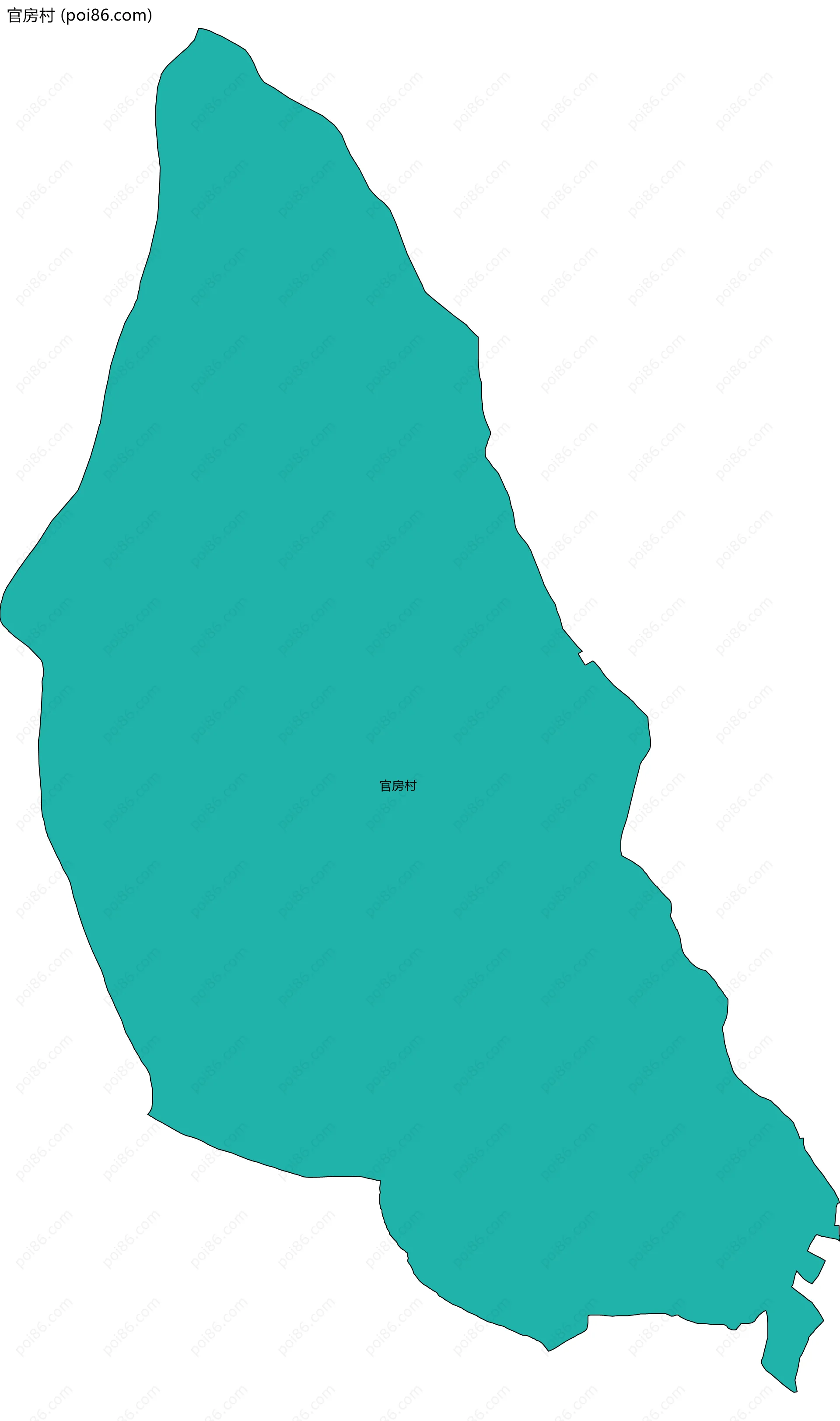 官房村边界地图