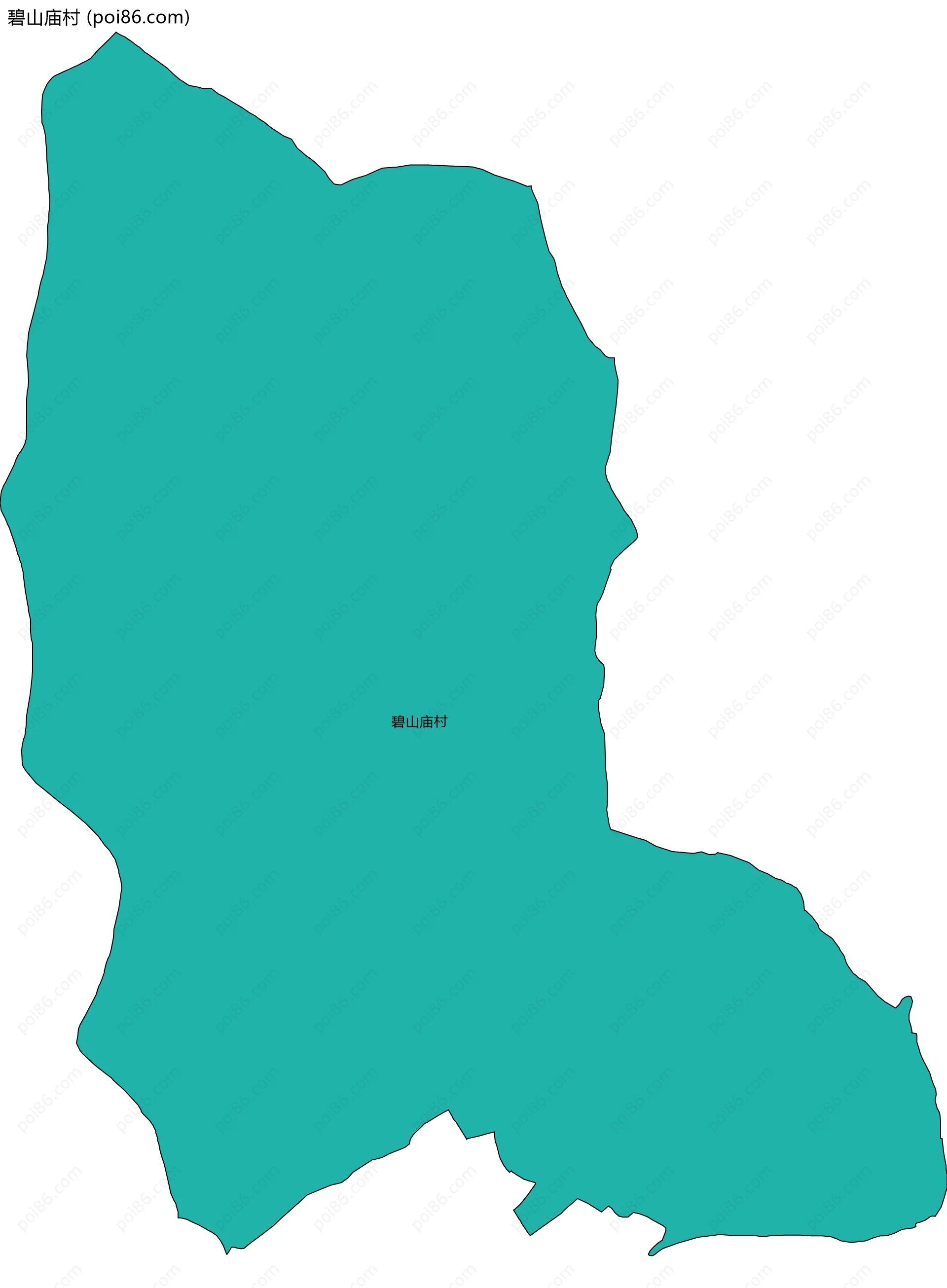 碧山庙村边界地图