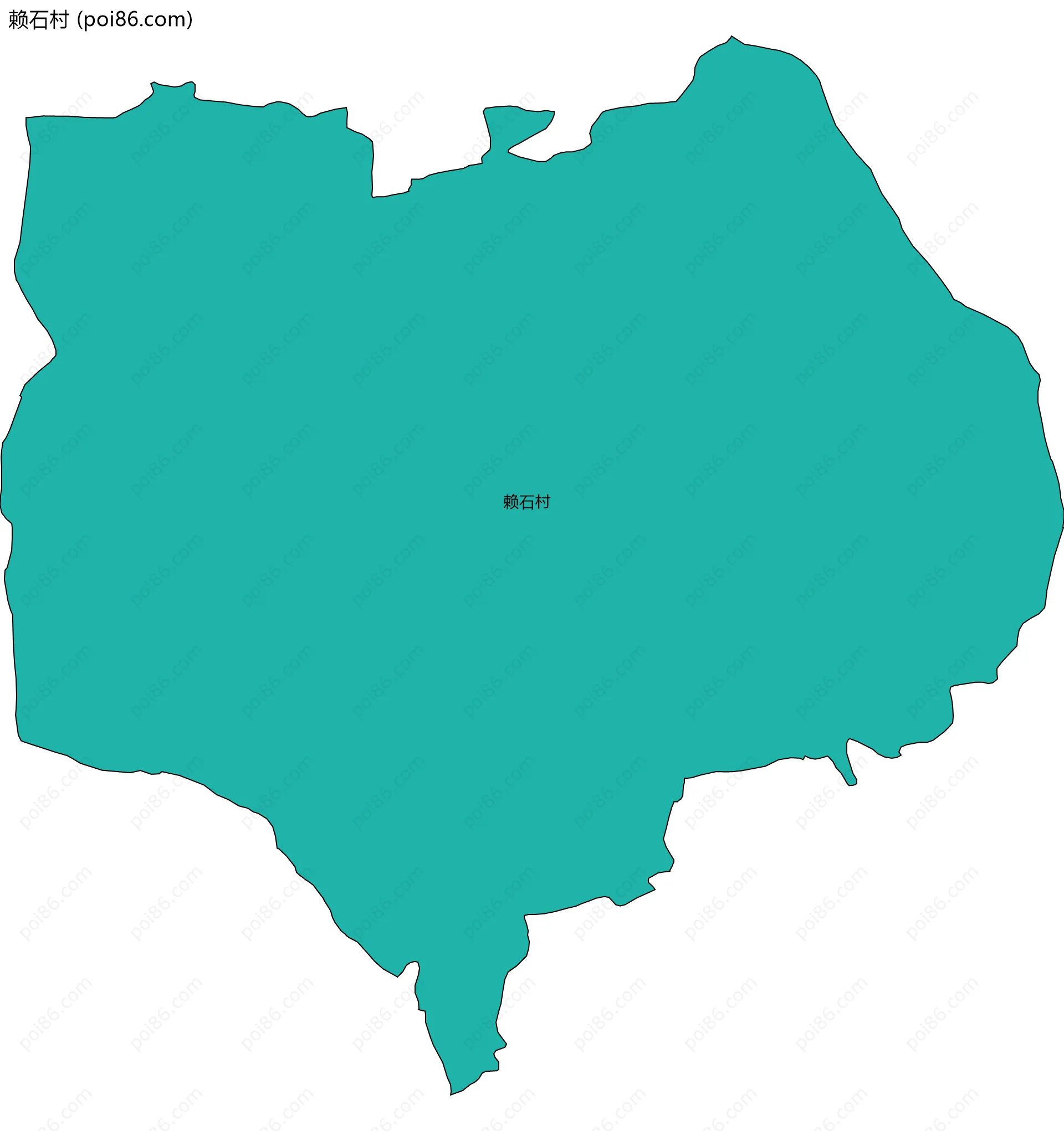 赖石村边界地图