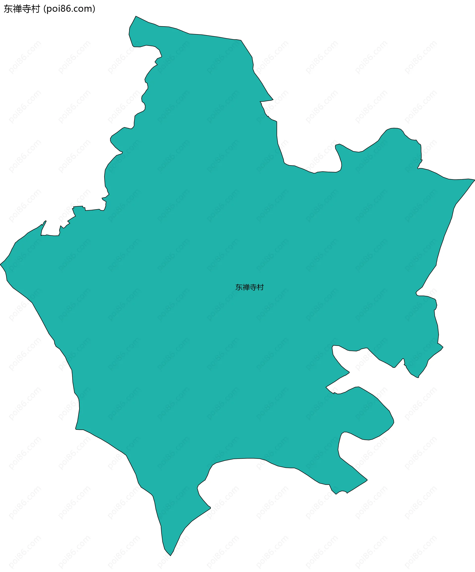 东禅寺村边界地图