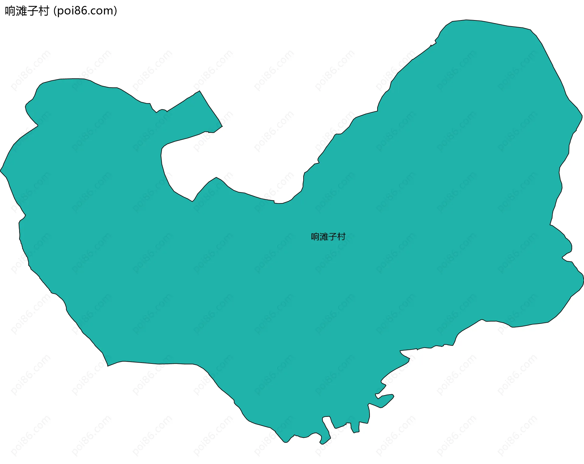 响滩子村边界地图