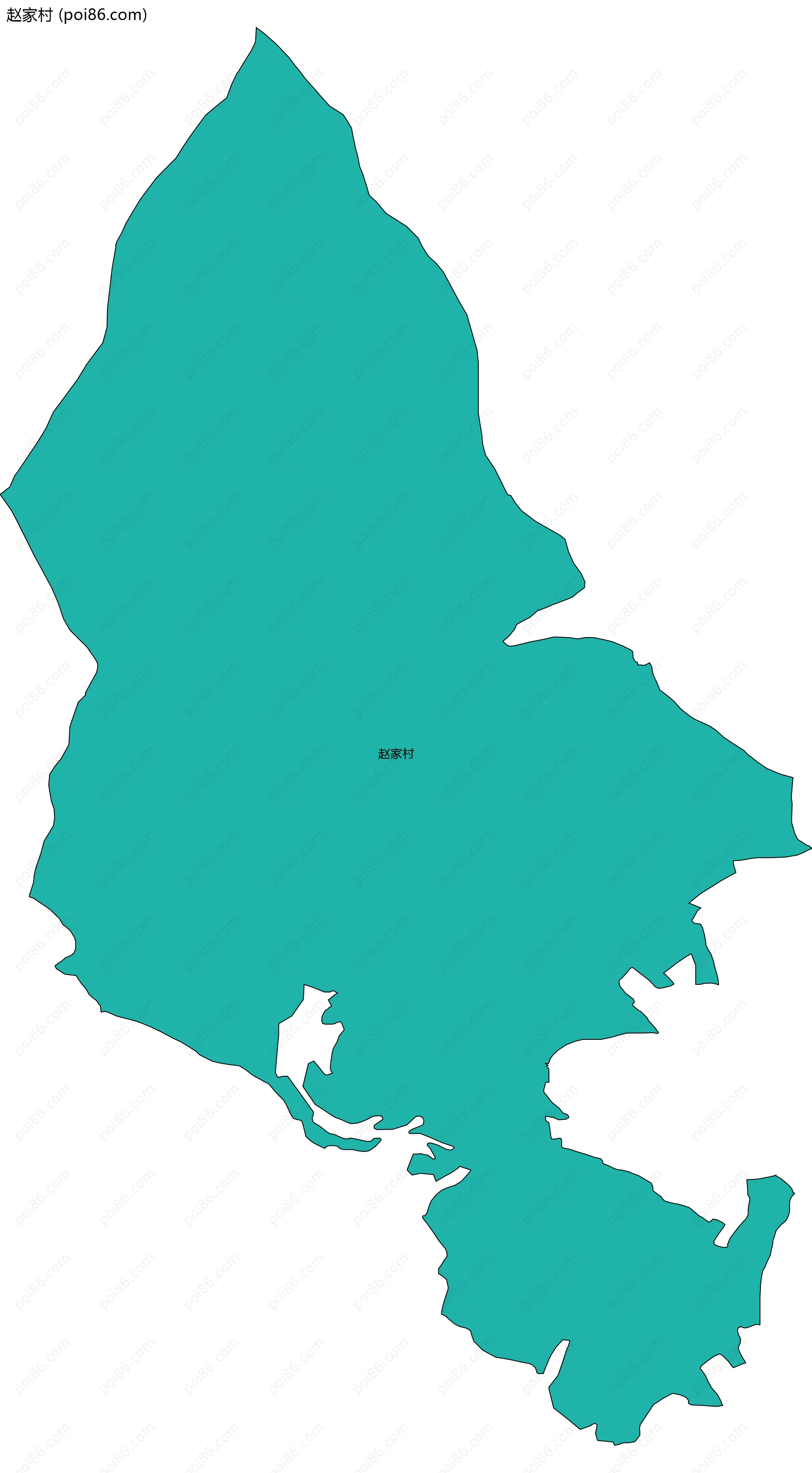 赵家村边界地图