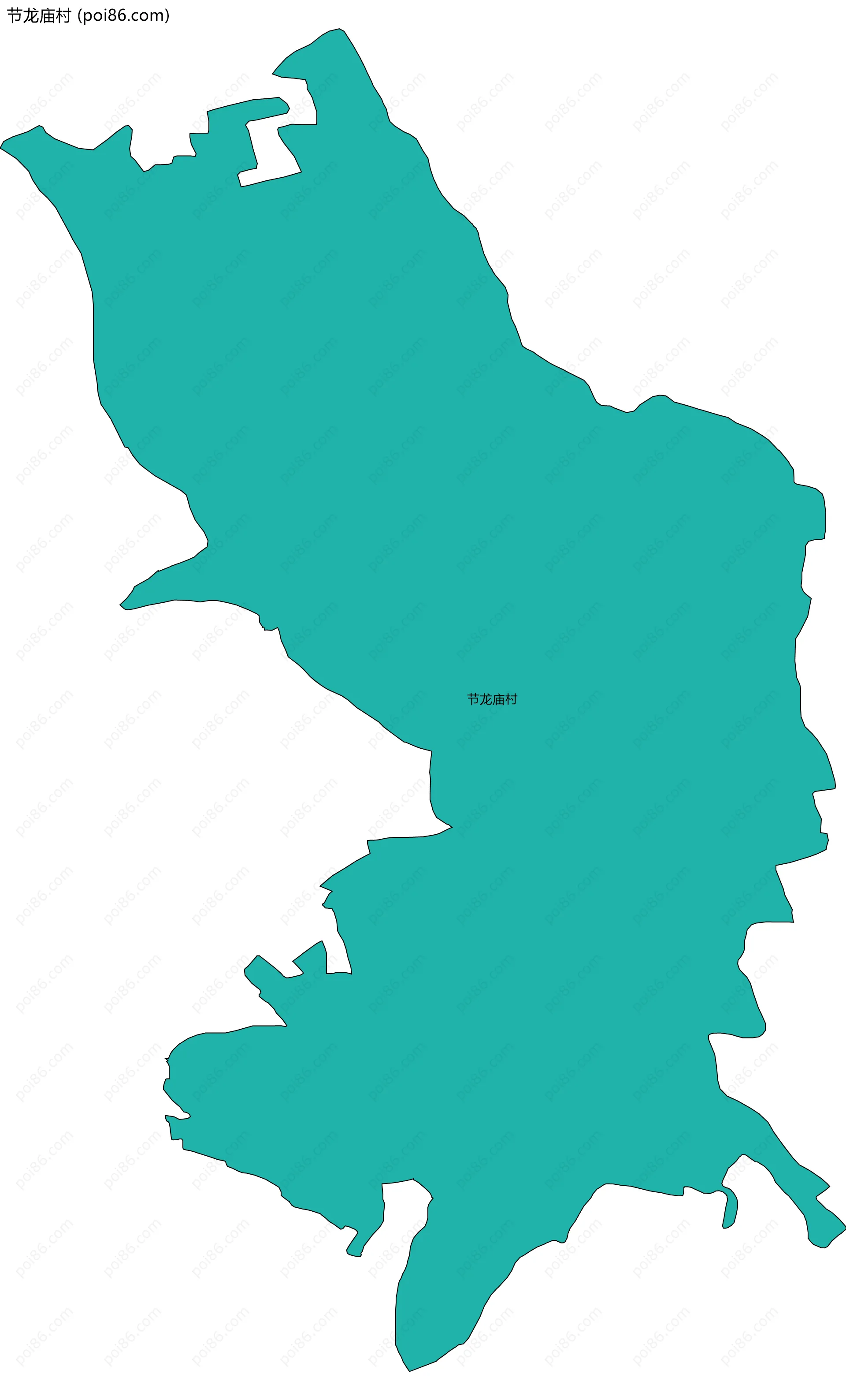 节龙庙村边界地图