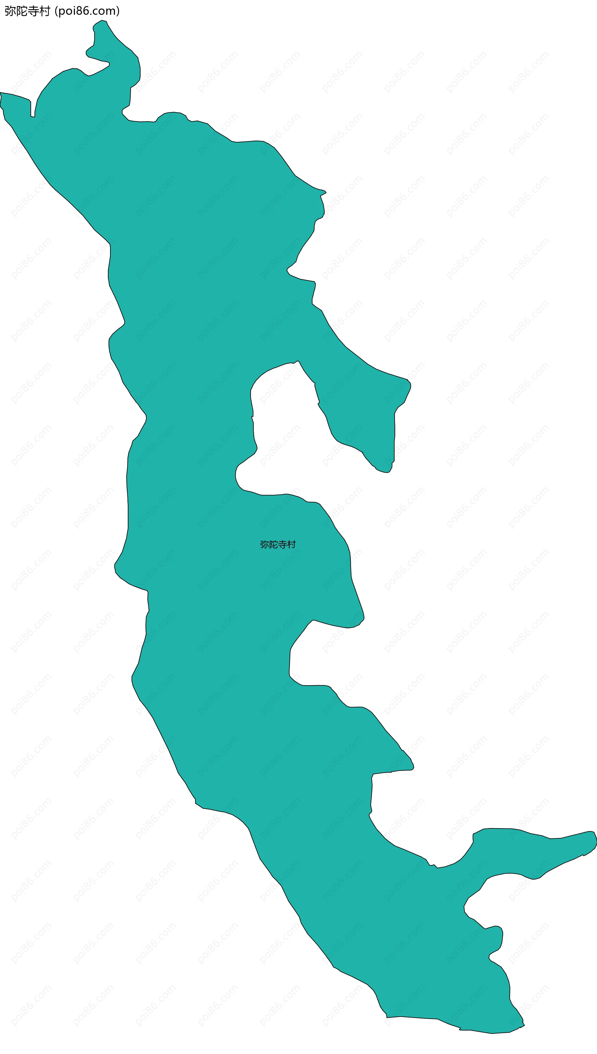 弥陀寺村边界地图