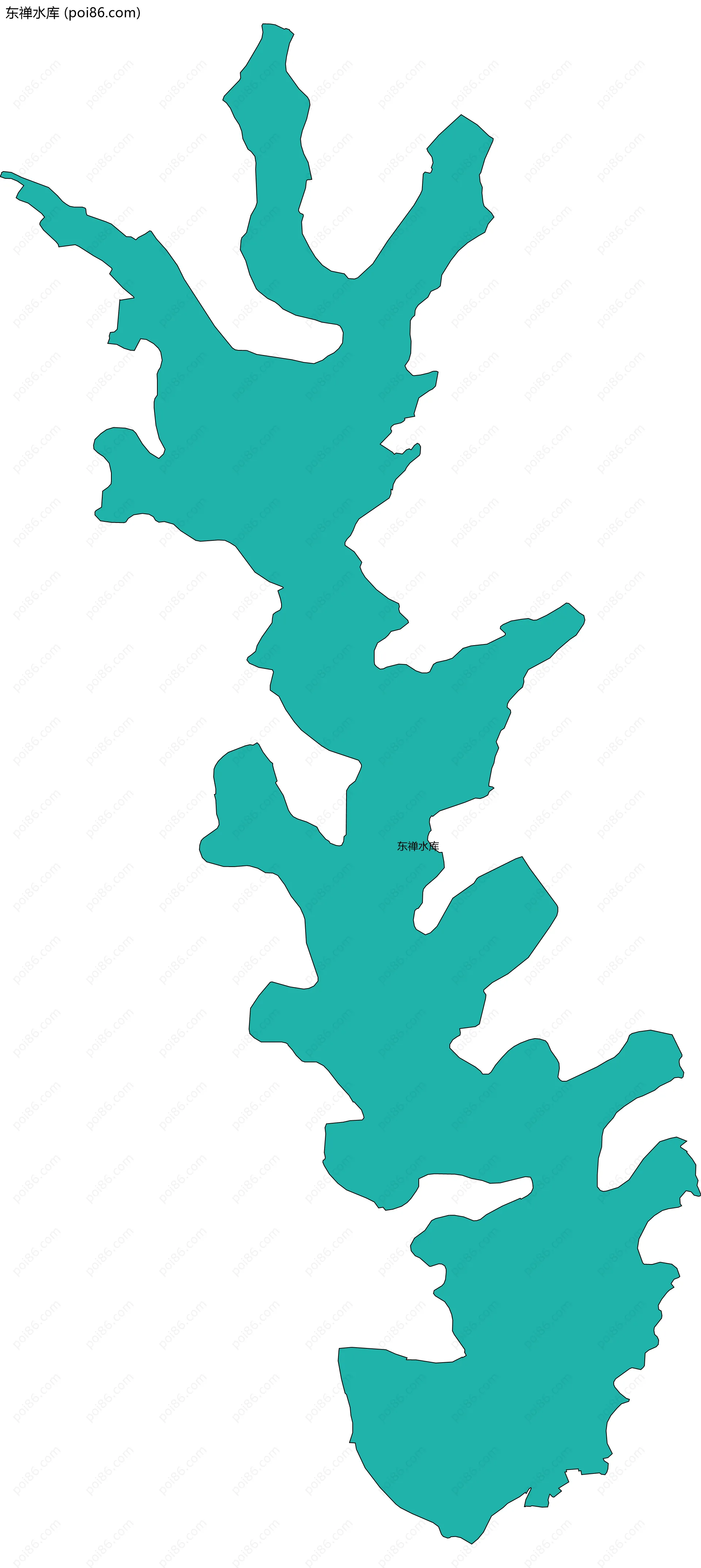 东禅水库边界地图