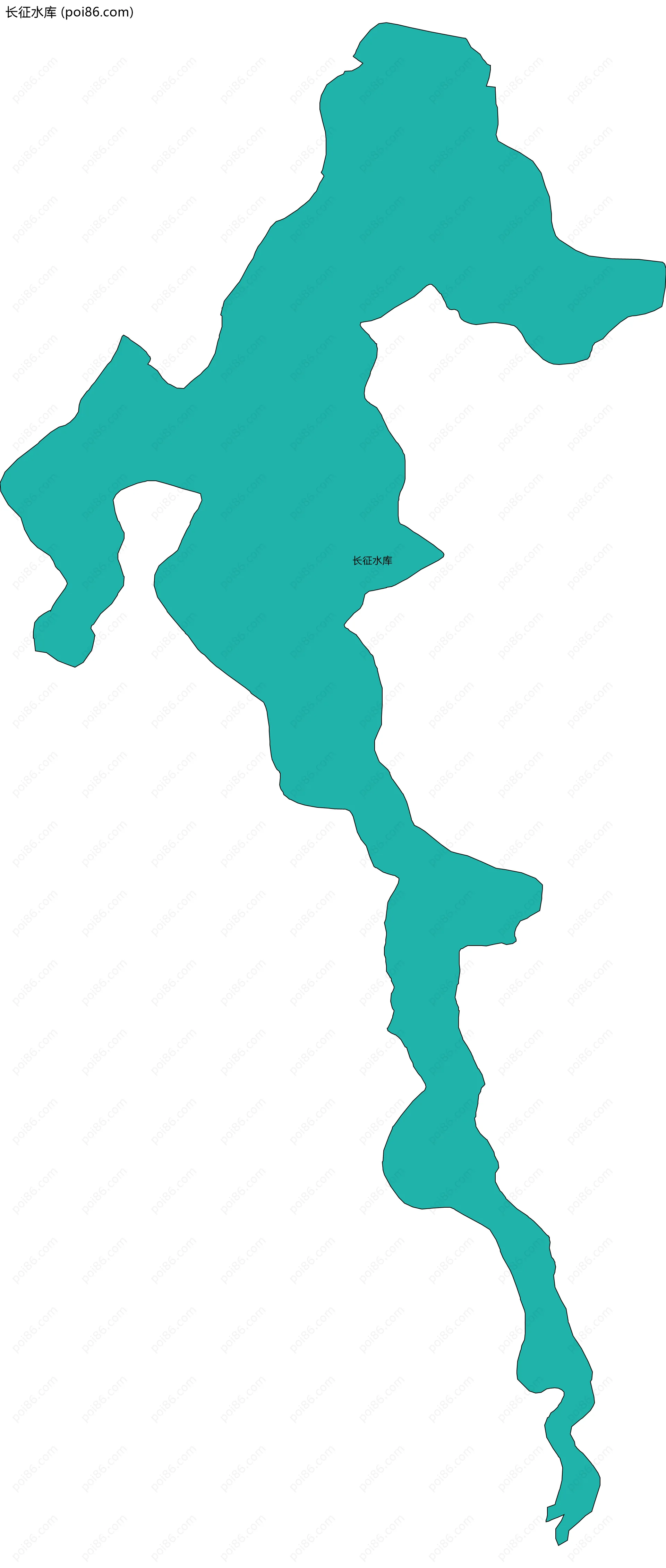 长征水库边界地图