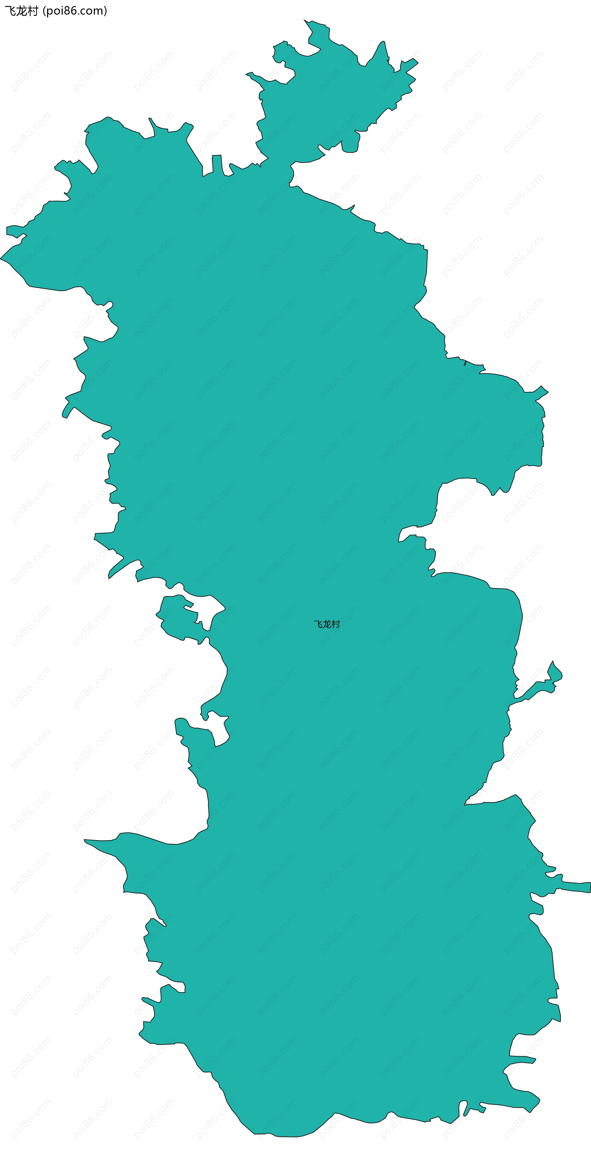 飞龙村边界地图