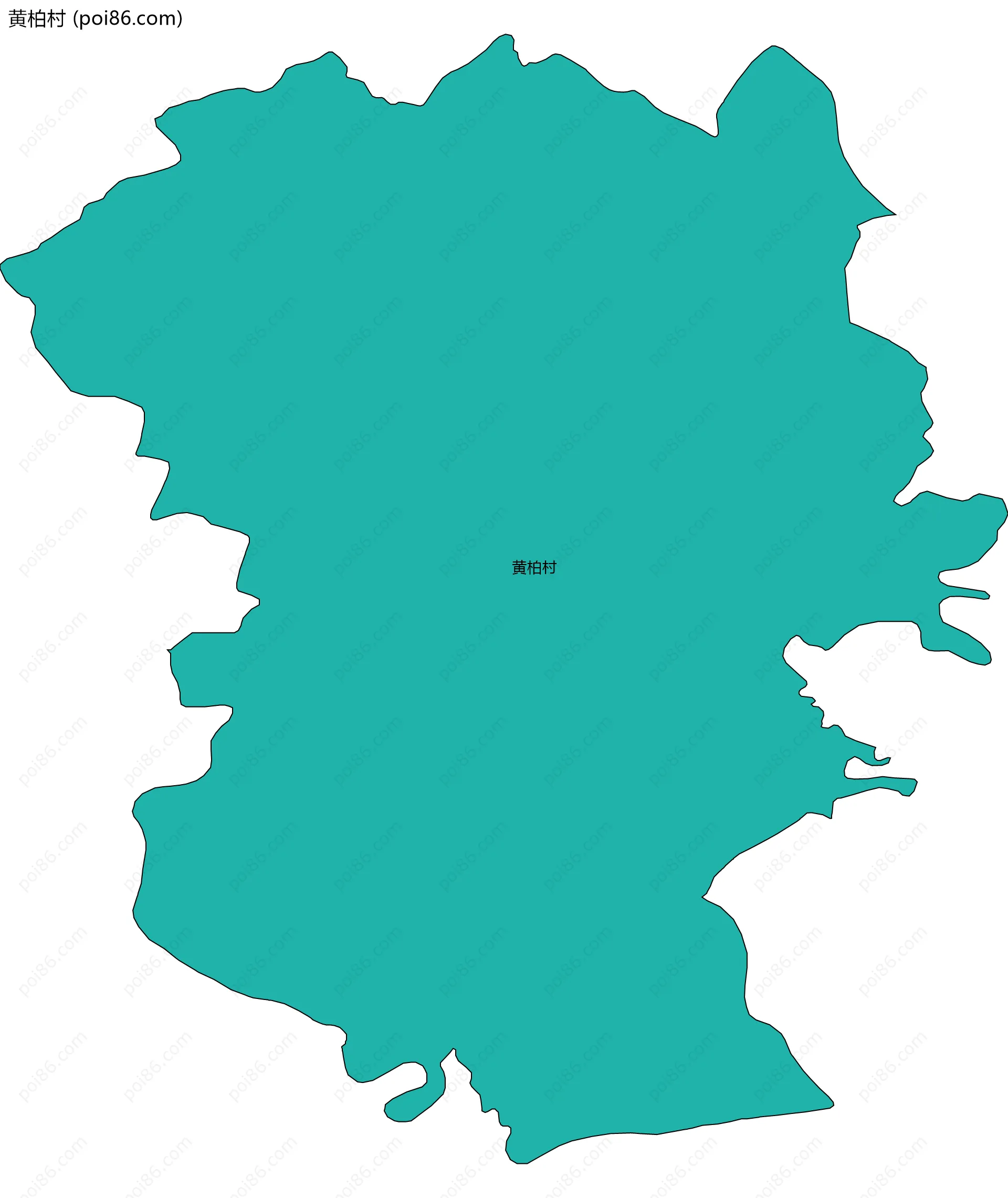 黄柏村边界地图
