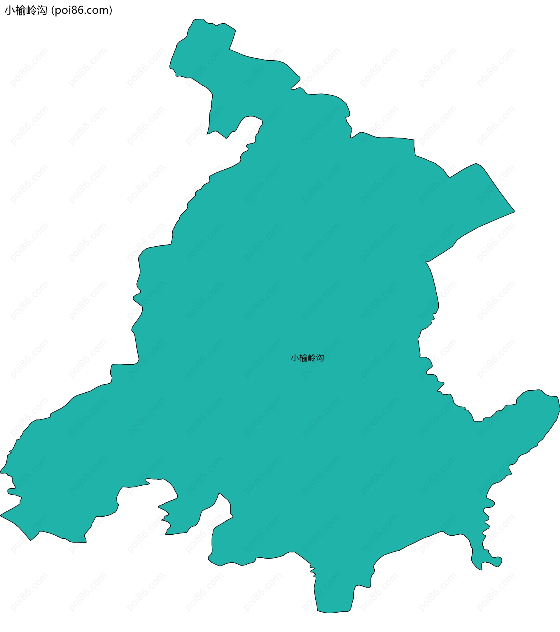 小榆岭沟边界地图