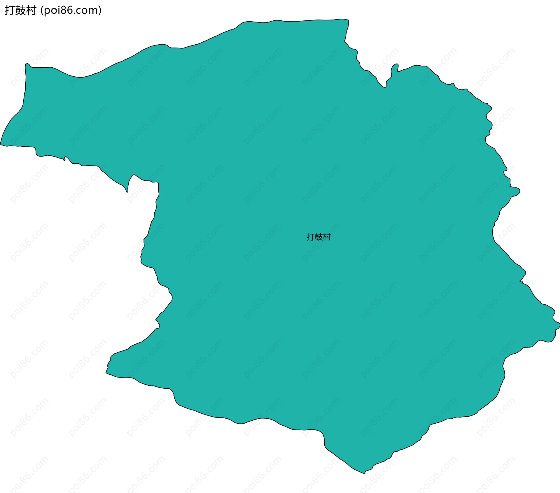 打鼓村边界地图