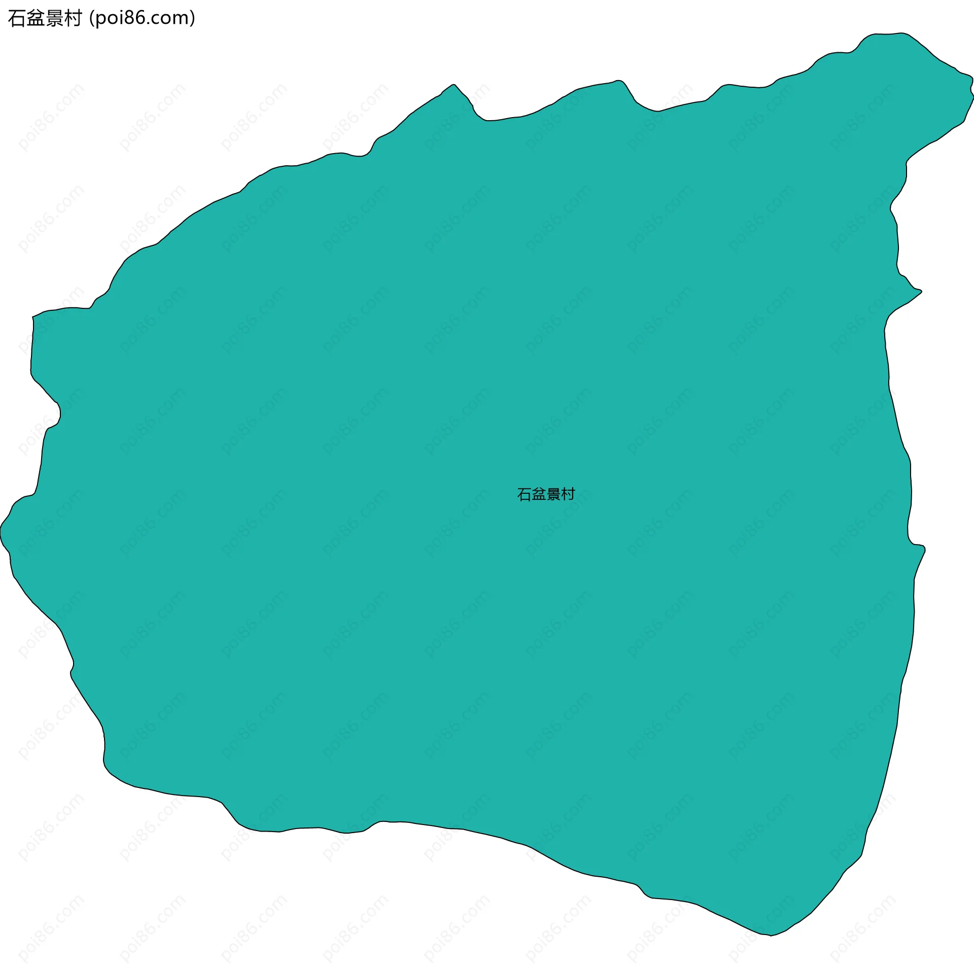 石盆景村边界地图