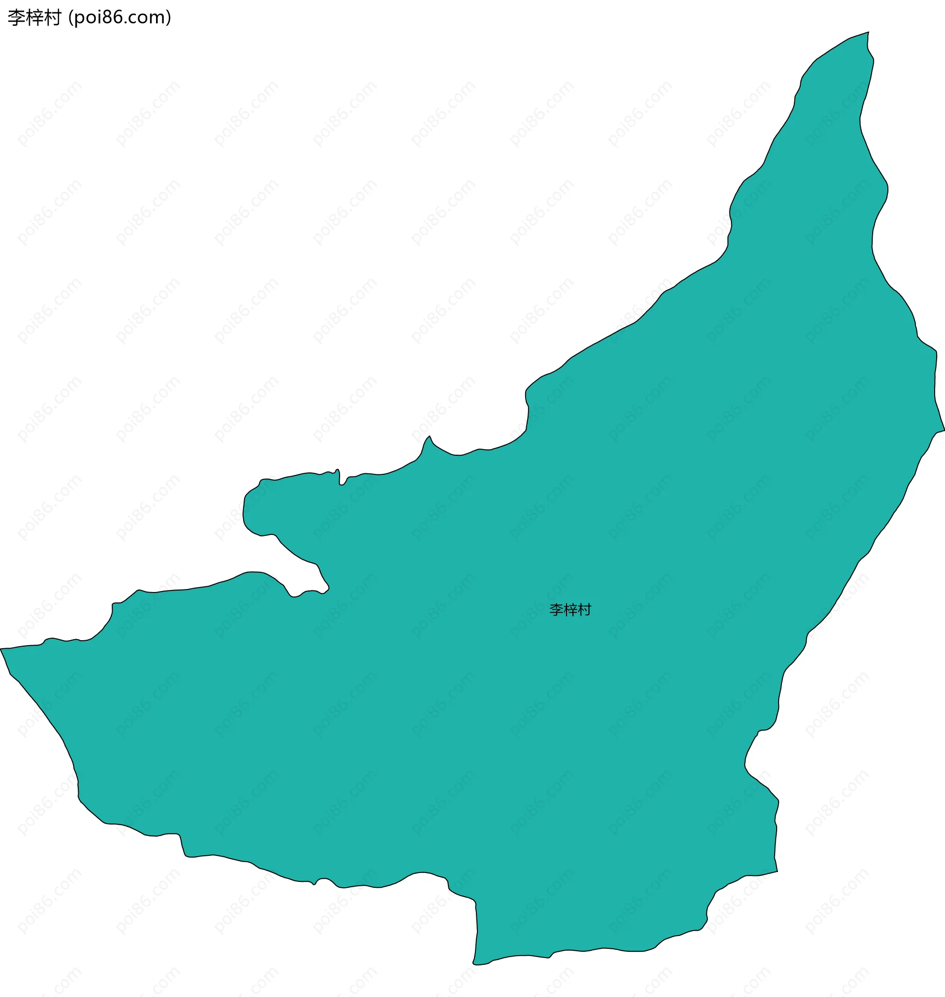 李梓村边界地图