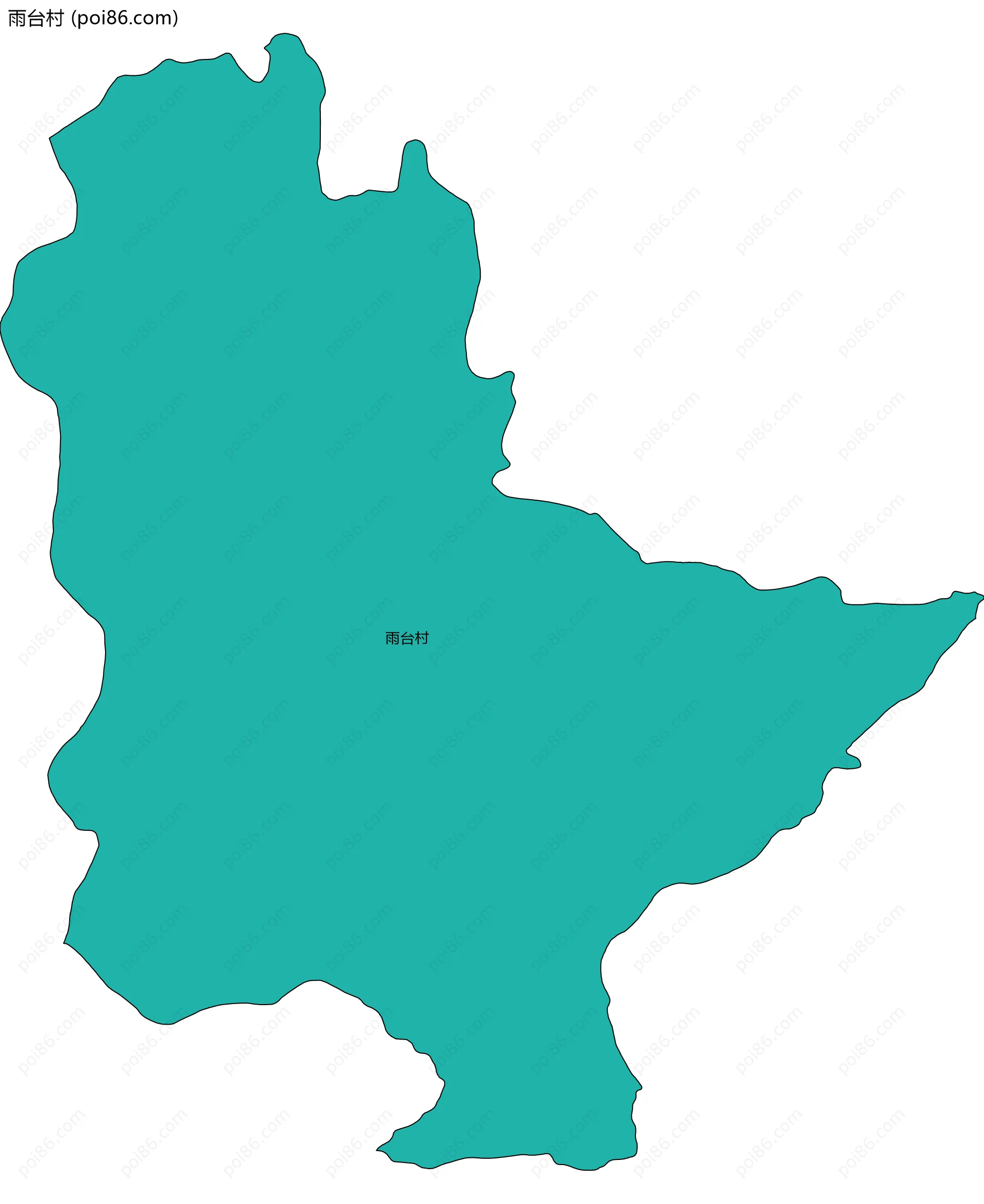 雨台村边界地图