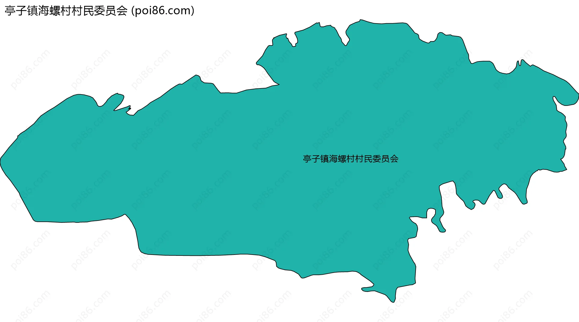 亭子镇海螺村村民委员会边界地图