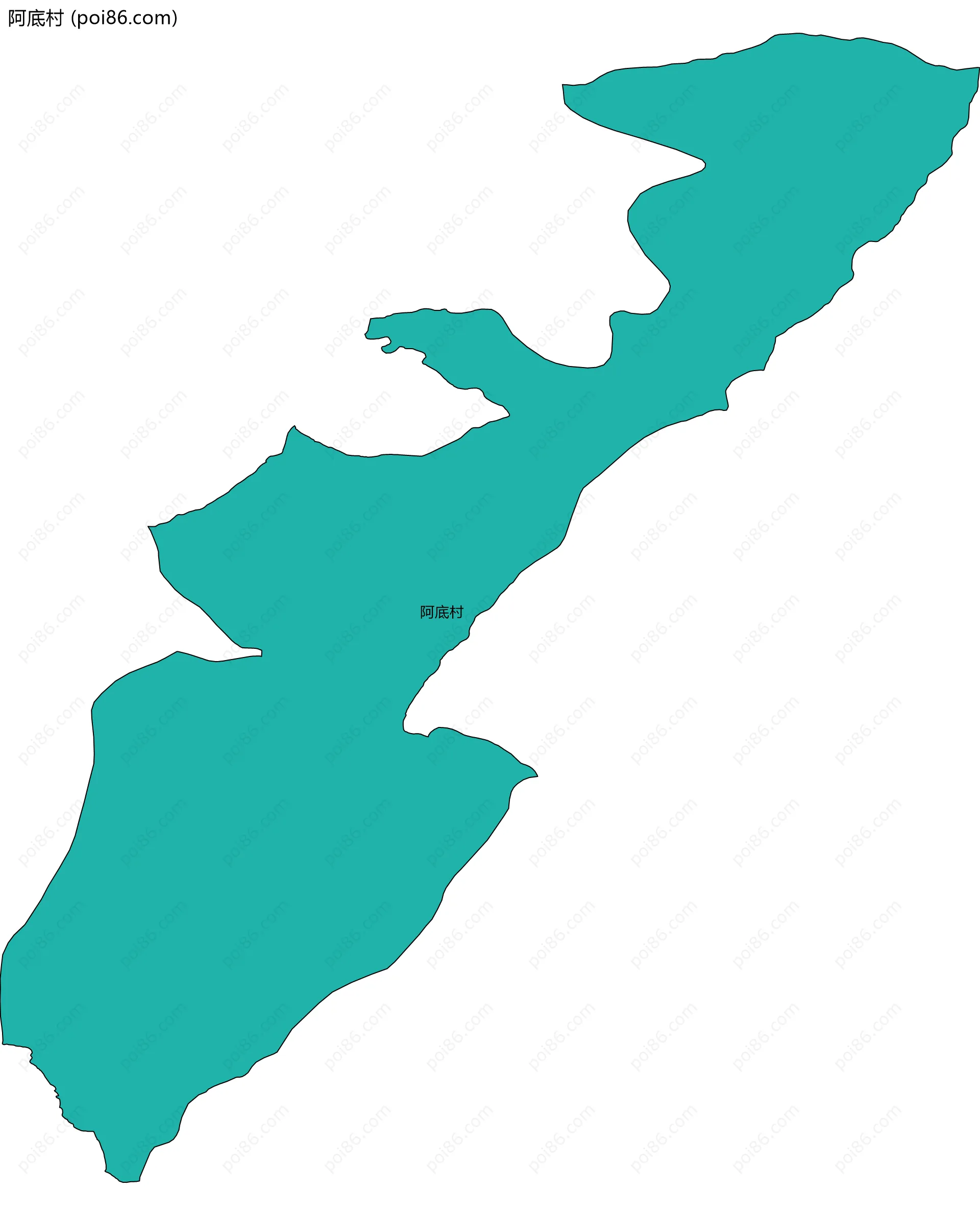 阿底村边界地图