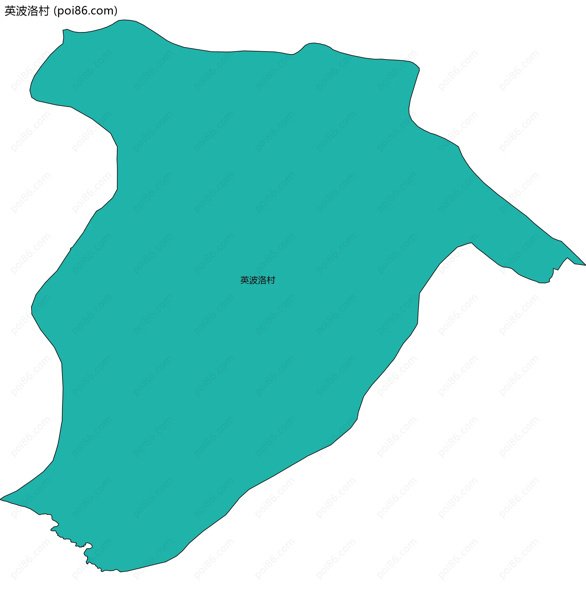 英波洛村边界地图