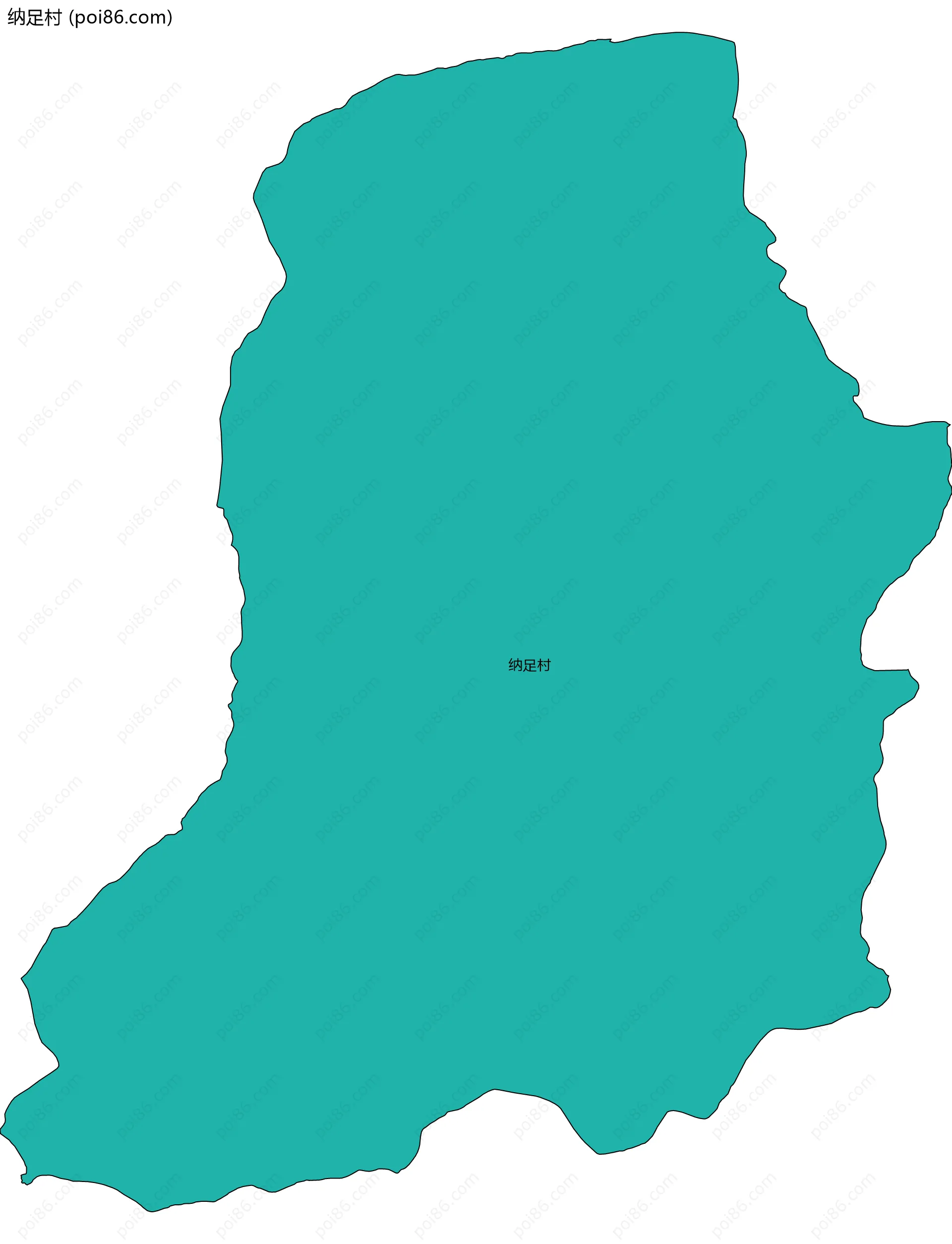 纳足村边界地图
