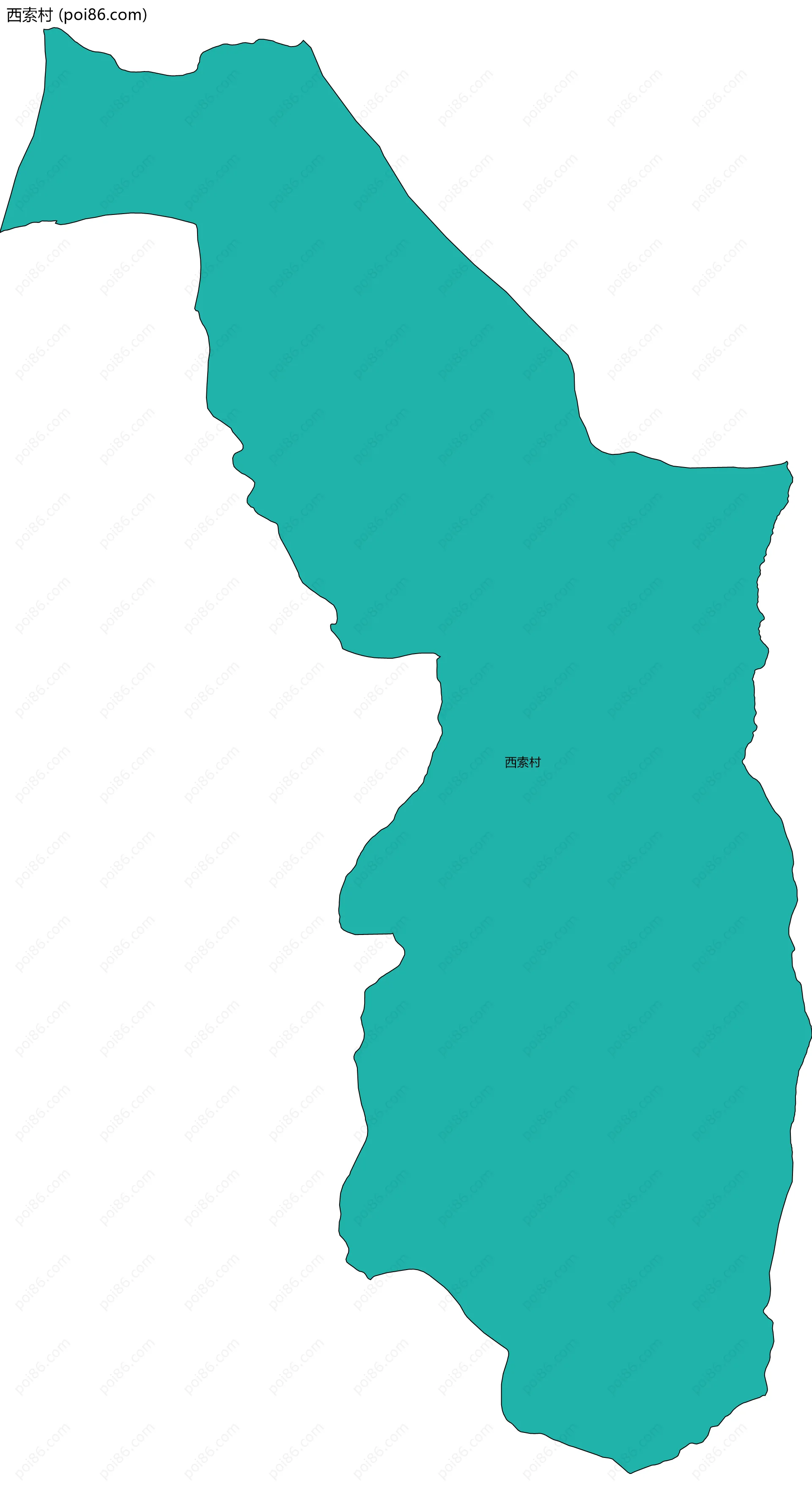 西索村边界地图