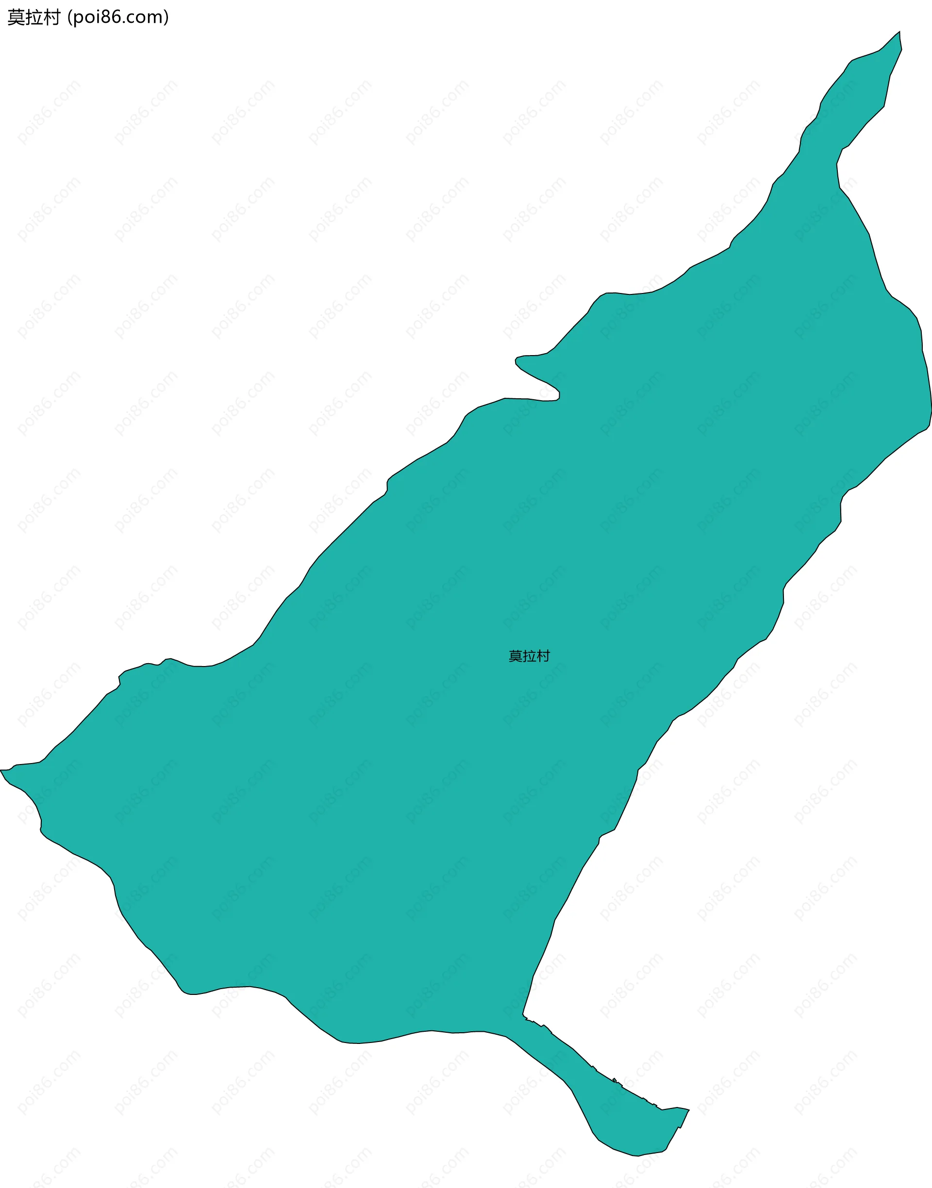 莫拉村边界地图