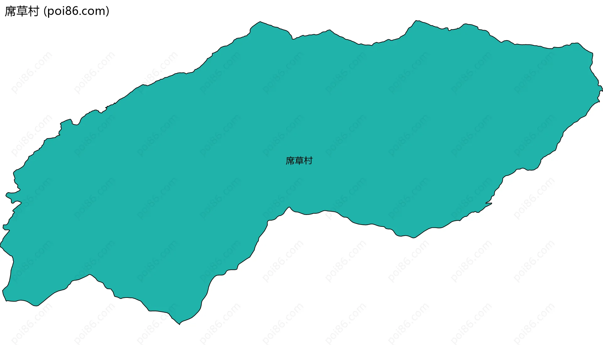 席草村边界地图