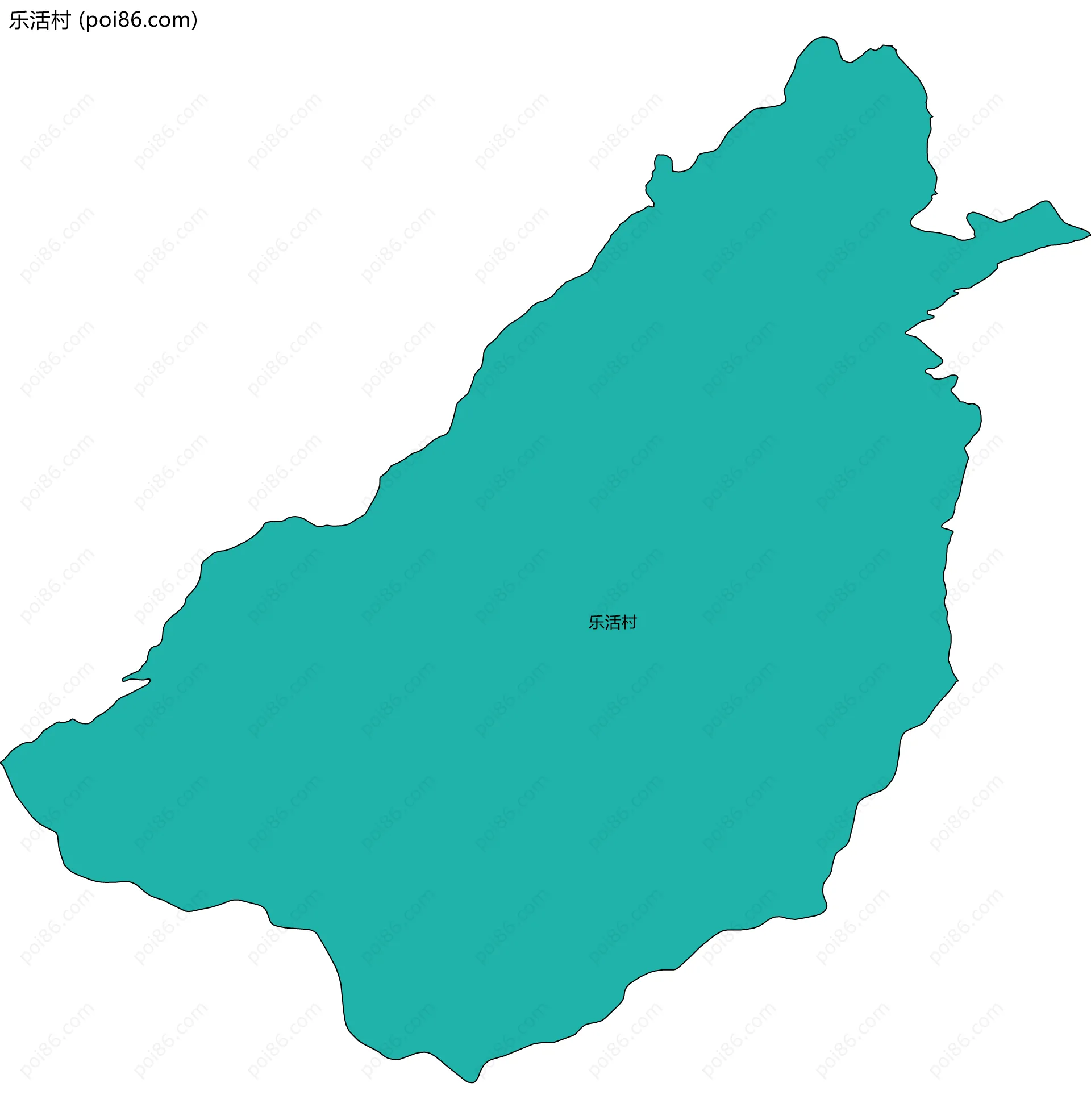 乐活村边界地图