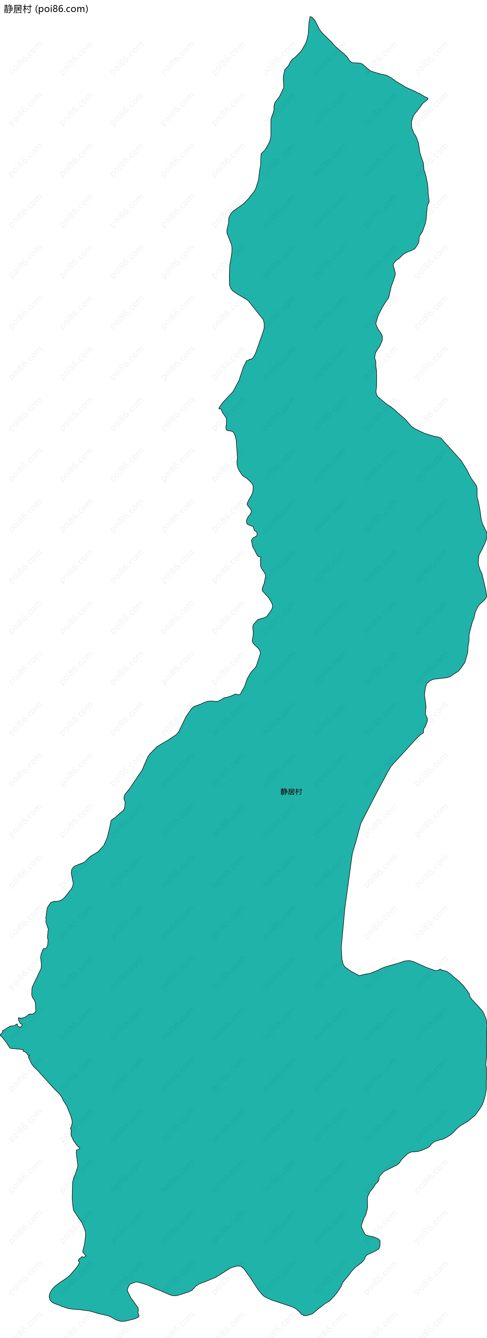 静居村边界地图