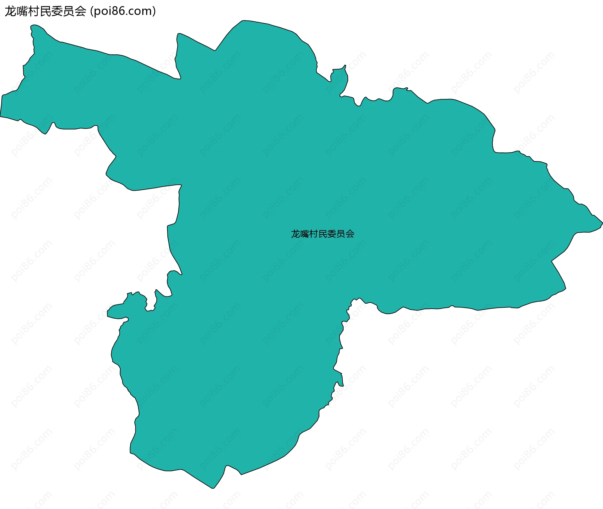 龙嘴村民委员会边界地图