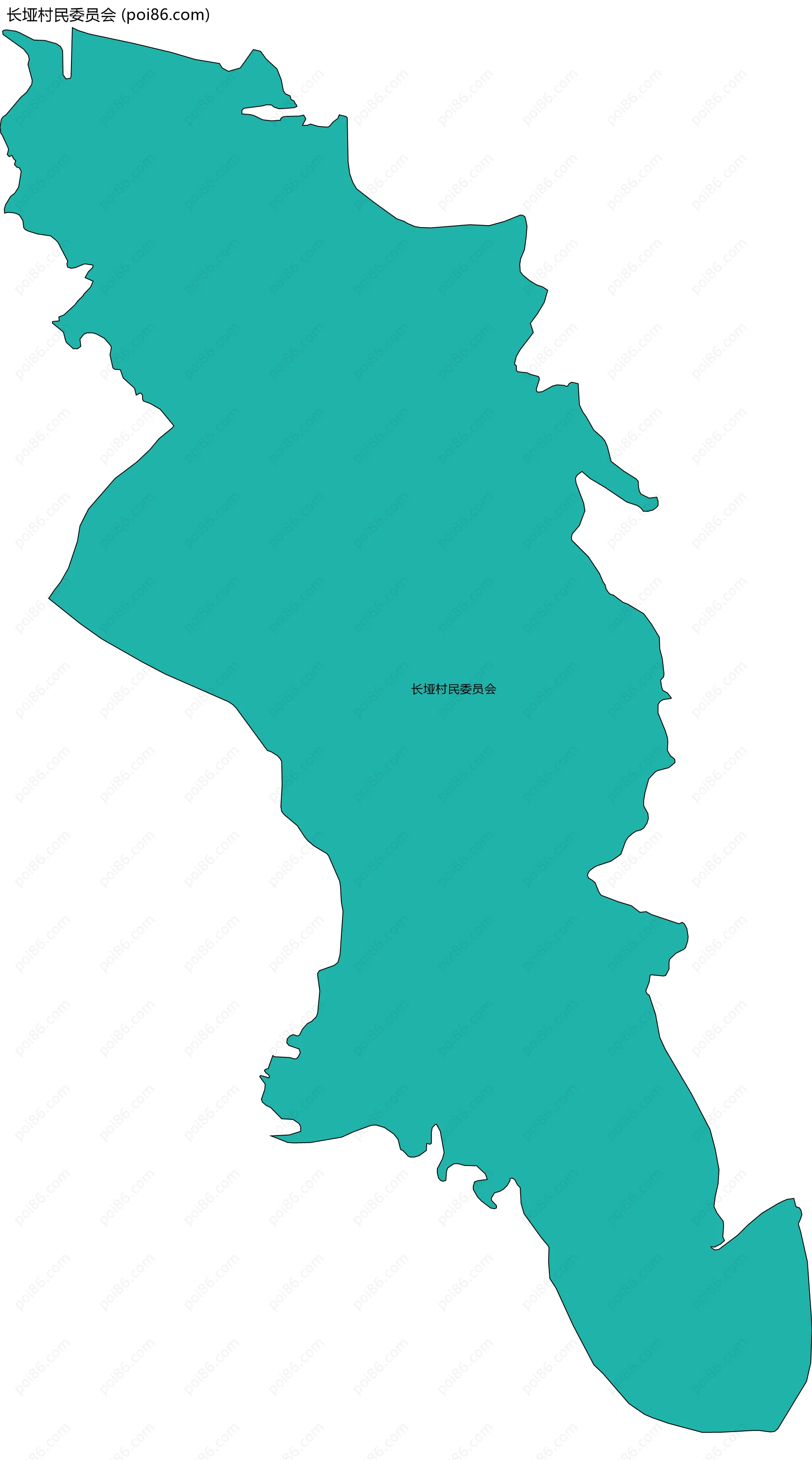 长垭村民委员会边界地图