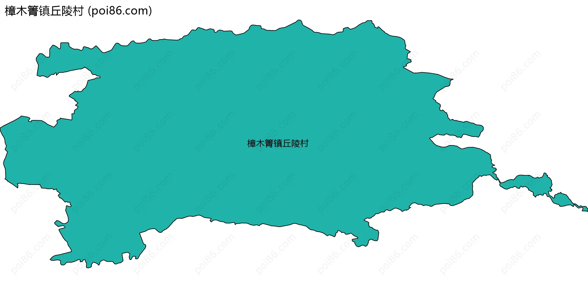 樟木箐镇丘陵村边界地图