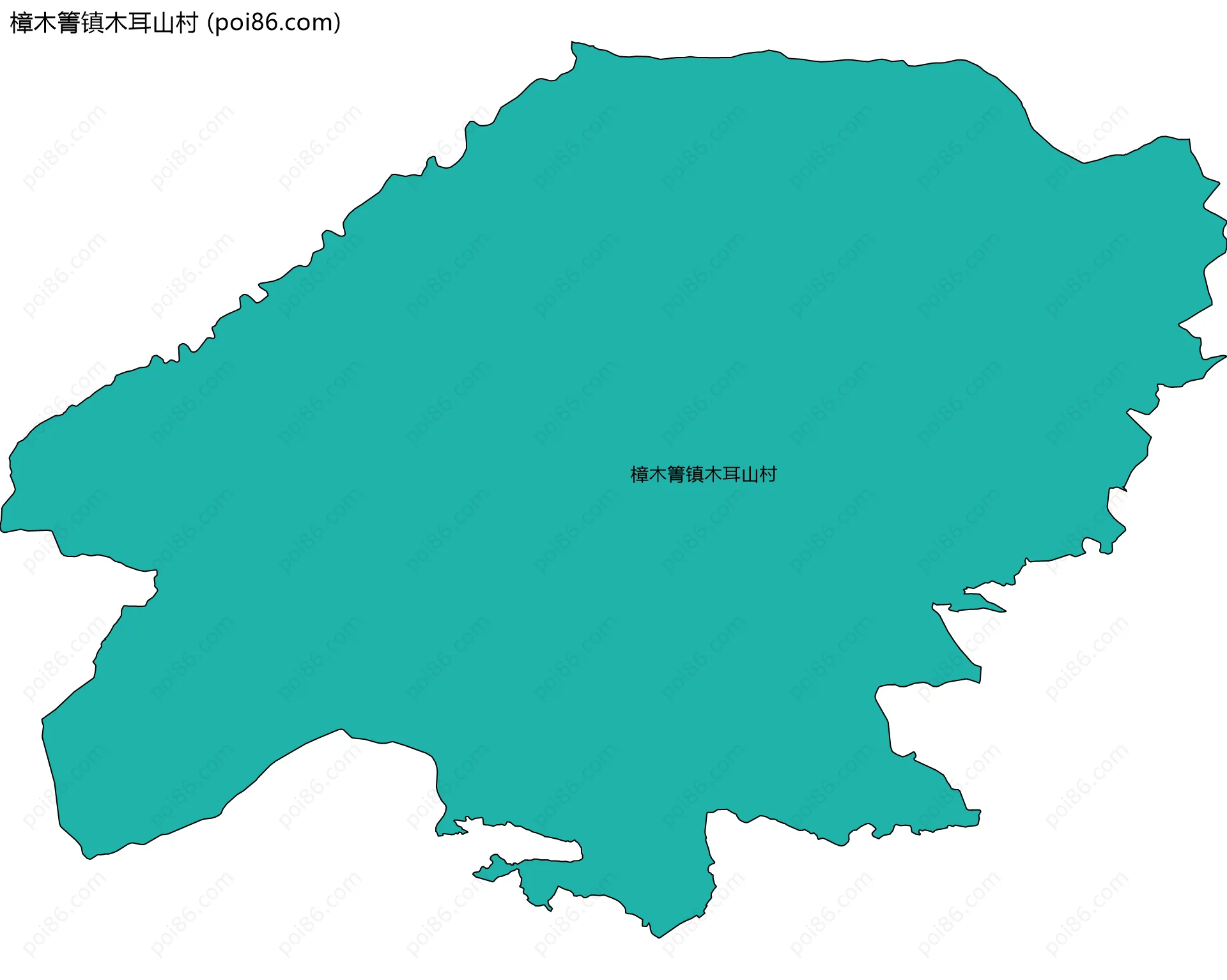樟木箐镇木耳山村边界地图