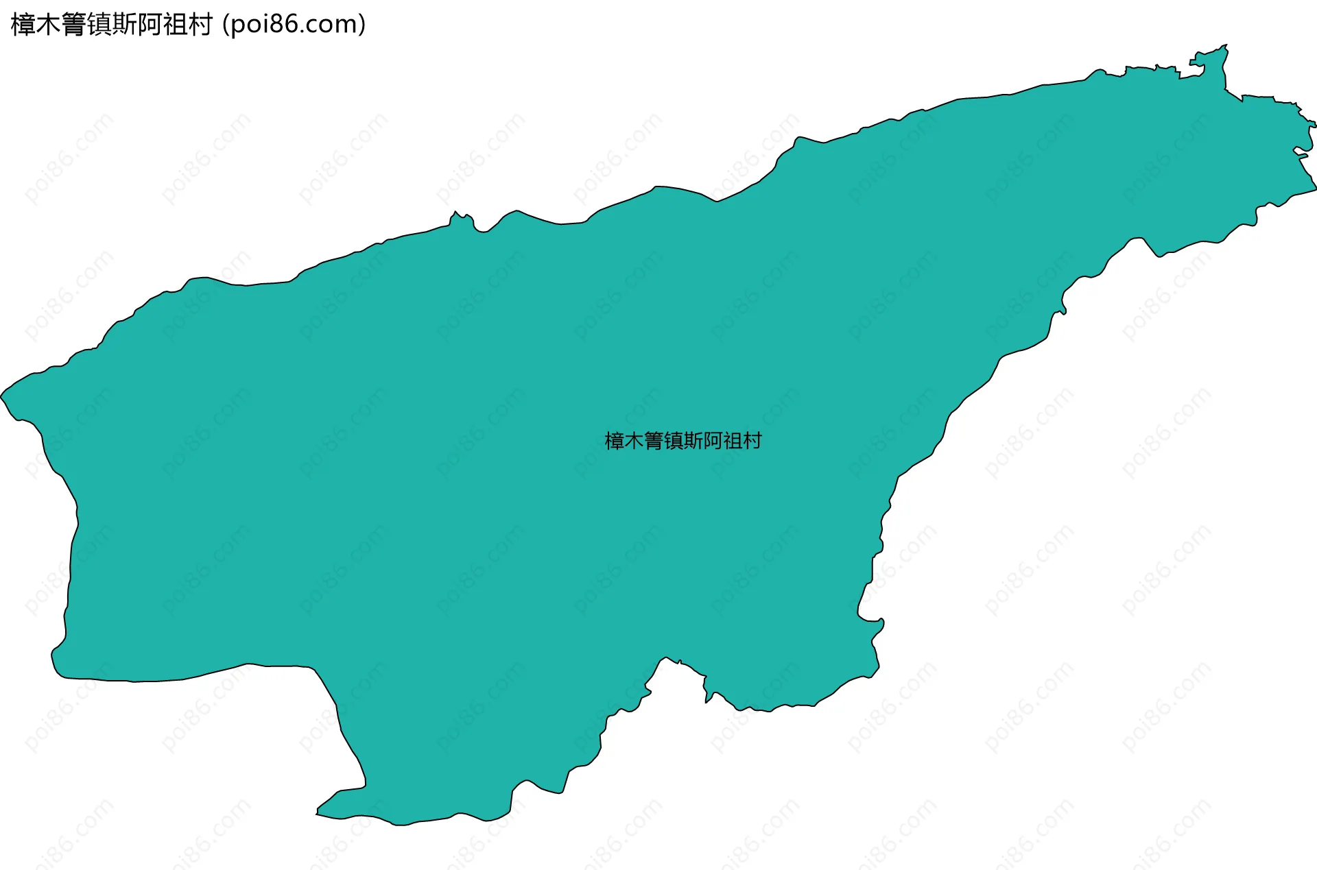 樟木箐镇斯阿祖村边界地图