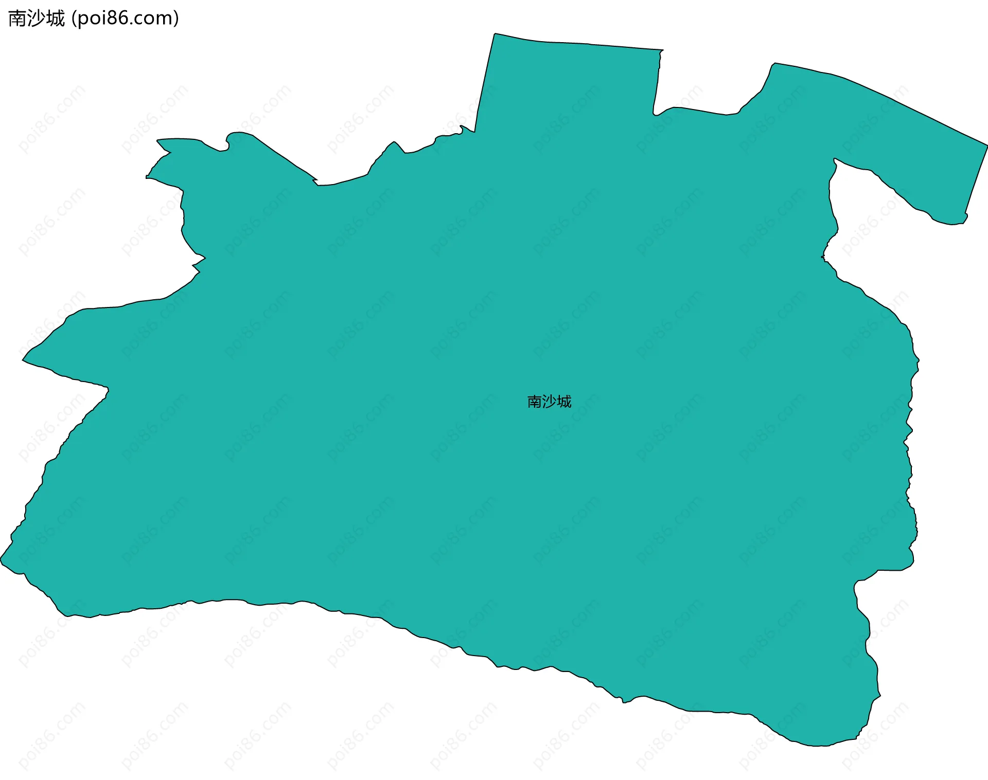 南沙城边界地图