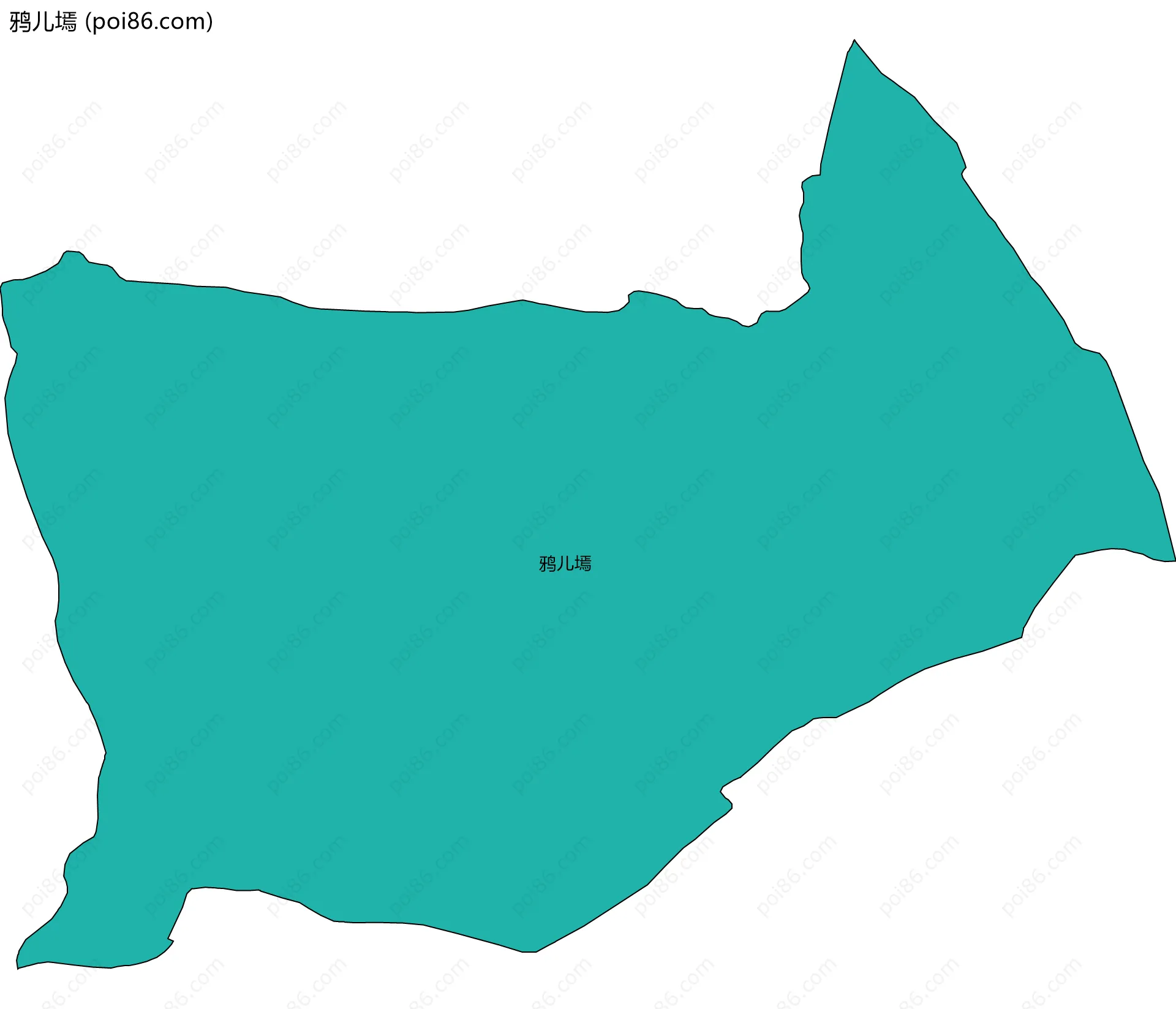 鸦儿墕边界地图